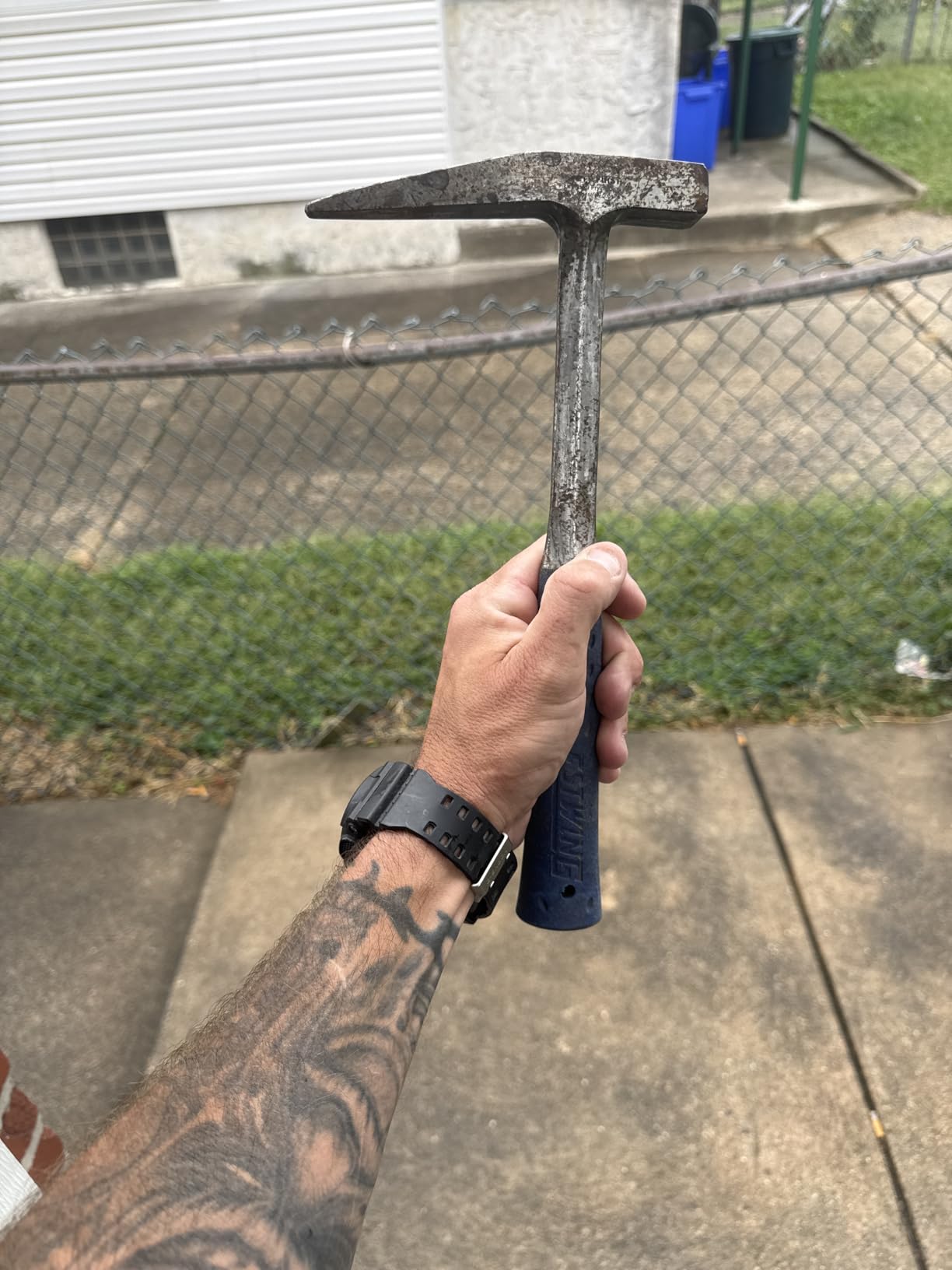 Estwing Rock Pick - 13 oz USA Made Geology Hammer with Smooth Face & Shock Reduction Grip - E3-13P customer photo 2