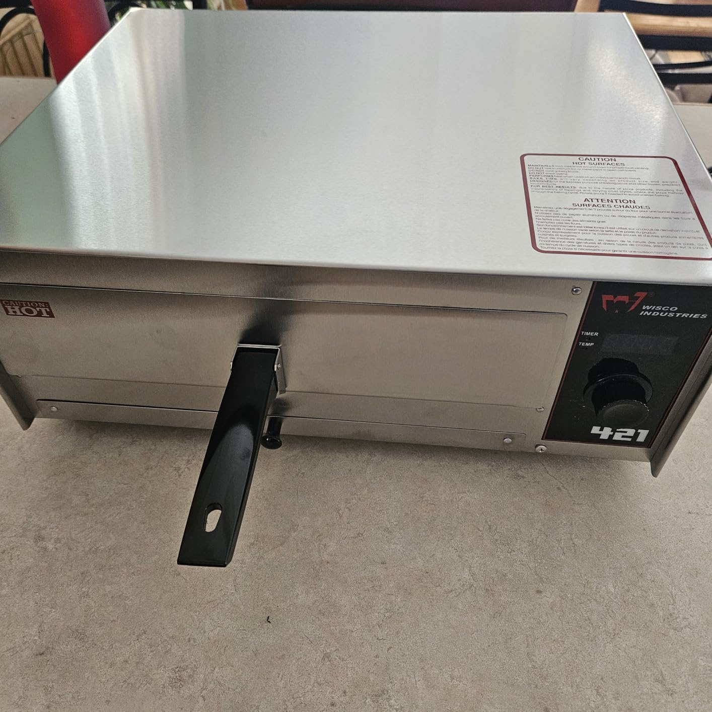 WISCO Industries 421 Pizza Oven, LED Display customer photo 1