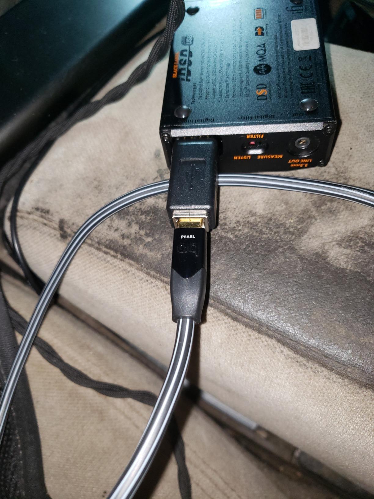 AudioQuest 0.75 m Pearl USB A  width=