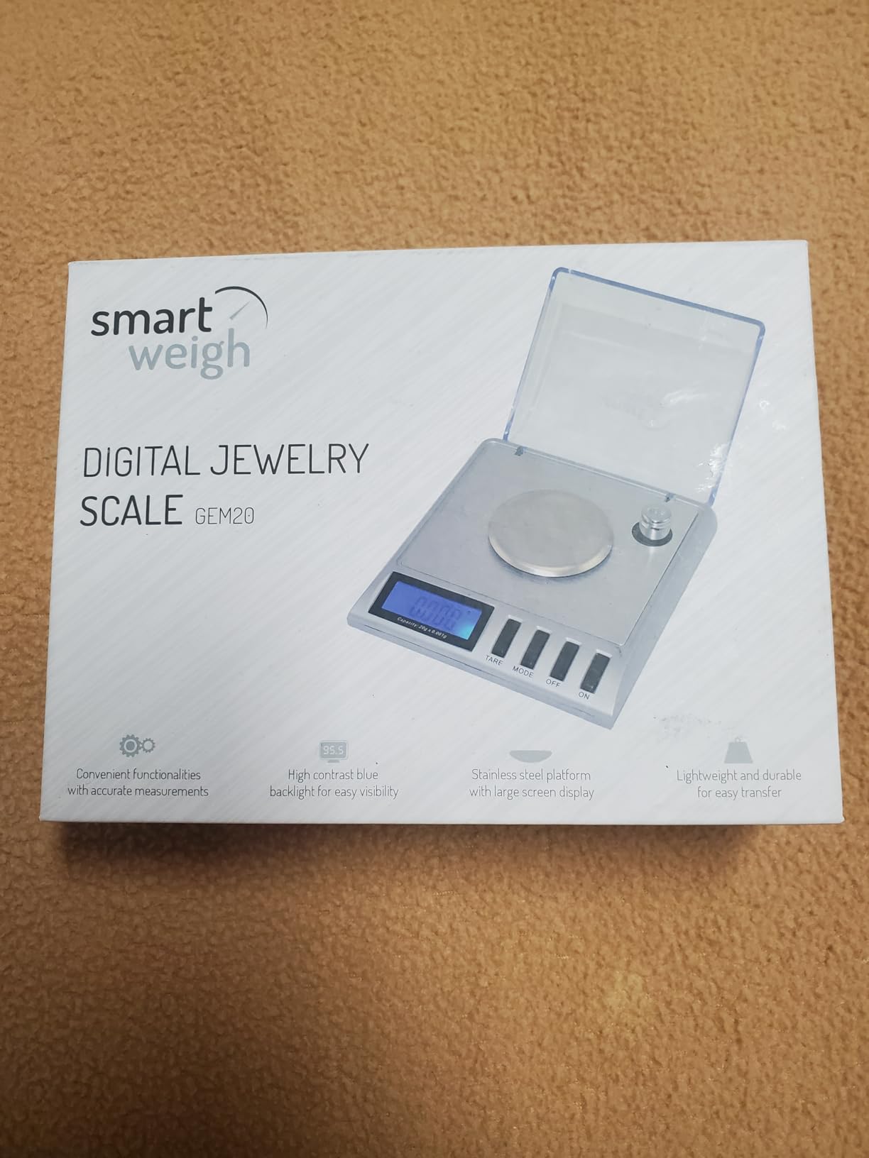 Smart Weigh GEM20-20g x 0.001 Grams, High Precision Digital Milligram Jewelry Scale, Reloading, Jewelry and Gems Scale, Calibration Weights and Tweezers Included customer photo 1