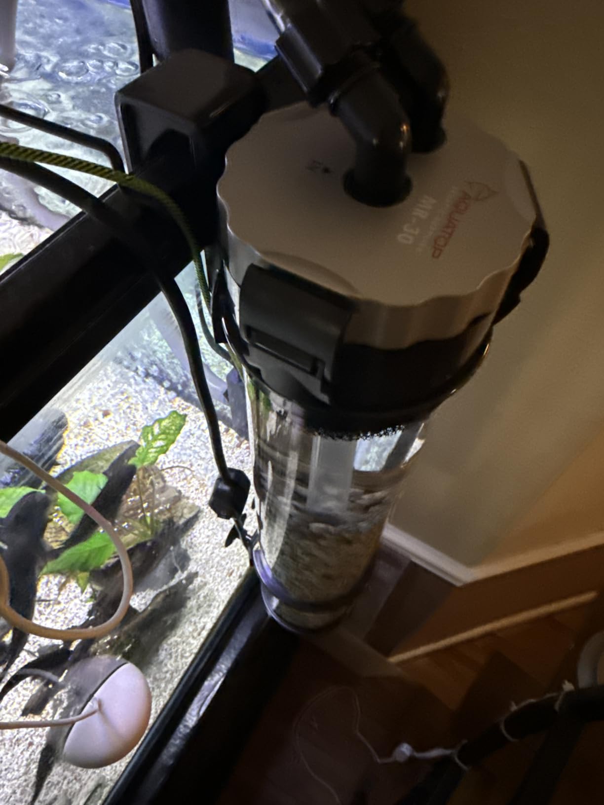 AQUATOP MR-30 Media Reactor - 152 GPH Up-Flow Filtration System - with Pump, Tubing & Mount - for Saltwater or Freshwater Aquariums - Sump or Hang-On Setup customer photo 1