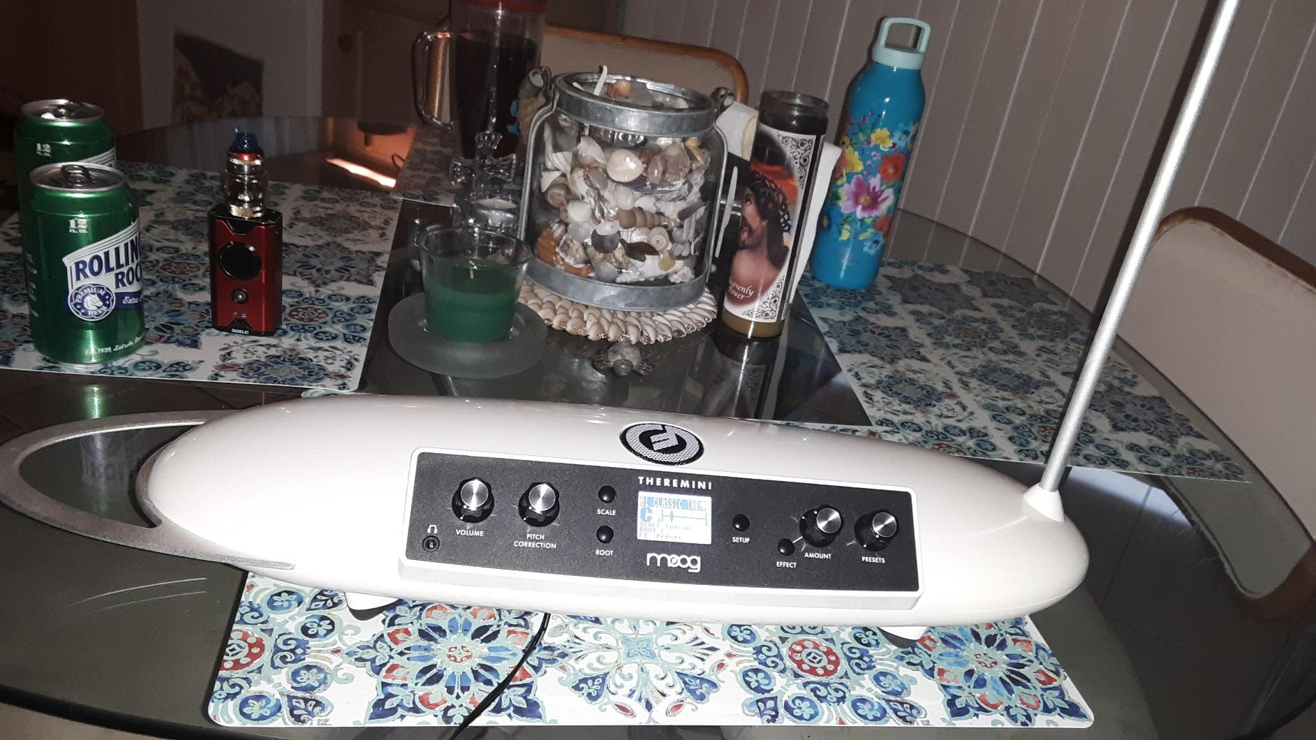 MOOG Theremini - Theremin with Pitch Correction, CV Out, Built-in Tuner and Speaker, Animoog Synthesizer Sound Engine with 32 Presets and LCD Screen customer photo 1