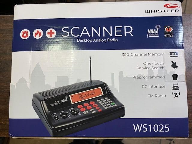 Whistler WS1025 Analog Desktop Scanner - Programmable Police/Fire/Weather Radio with 200 Channels and Backlit LCD Display - Easy-to-Use Base Unit customer photo 1