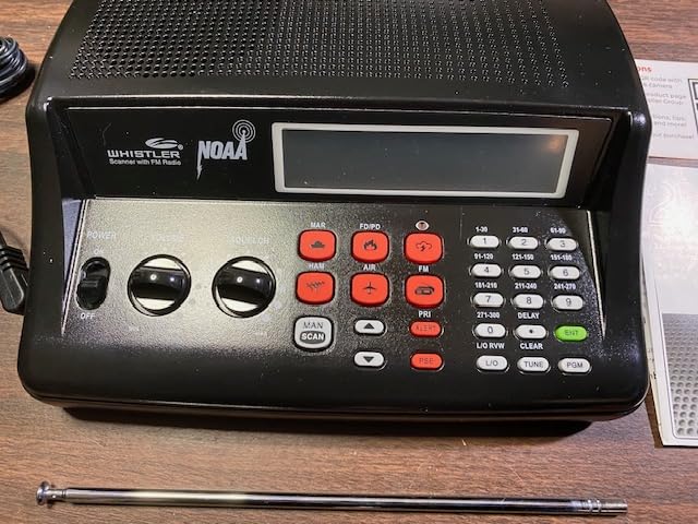 Whistler WS1025 Analog Desktop Scanner - Programmable Police/Fire/Weather Radio with 200 Channels and Backlit LCD Display - Easy-to-Use Base Unit customer photo 2