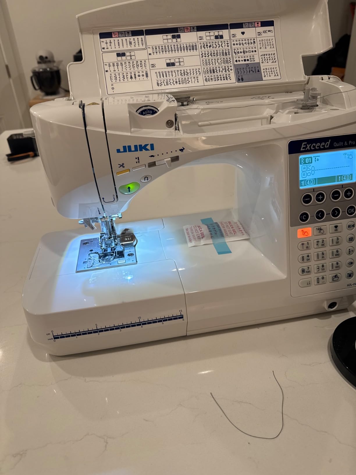 Juki HZL-F400 Exceed Series Computer Sewing Quilting Machine customer photo 2