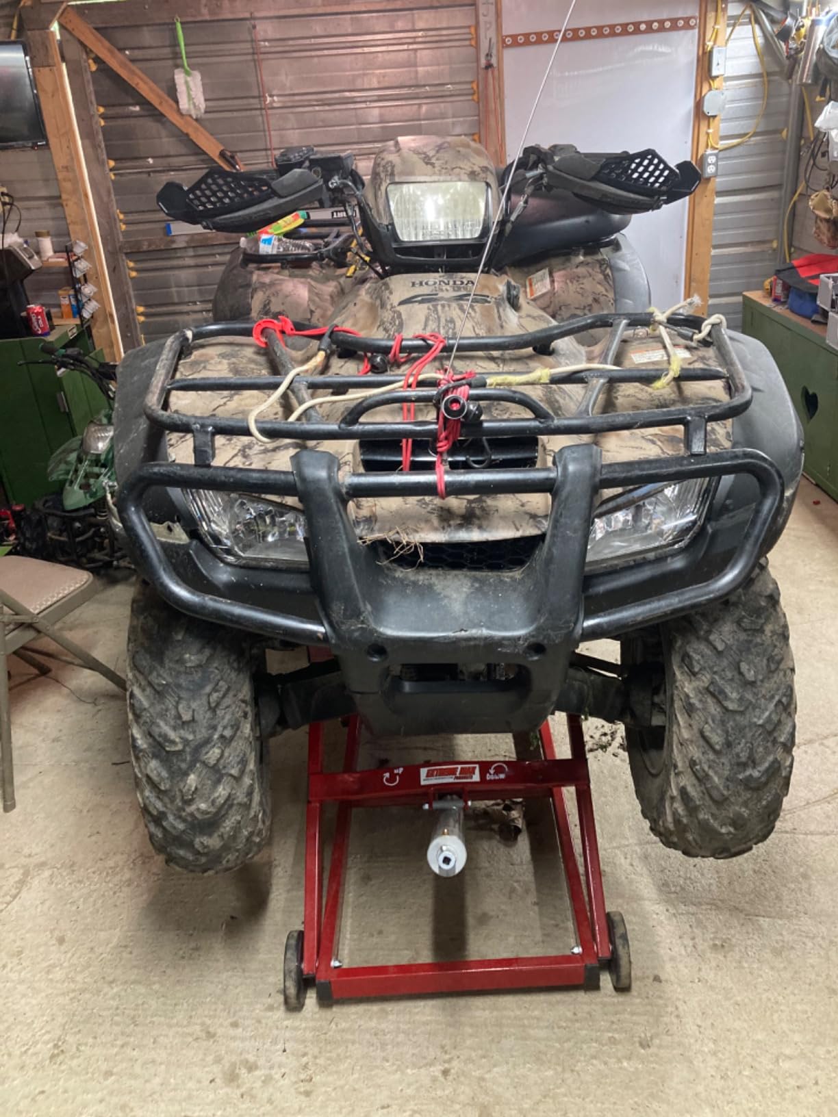 Extreme Max 5800.1066 PRO Snowmobile Lift with Wheel Kit - 1000 lbs. Capacity customer photo 1