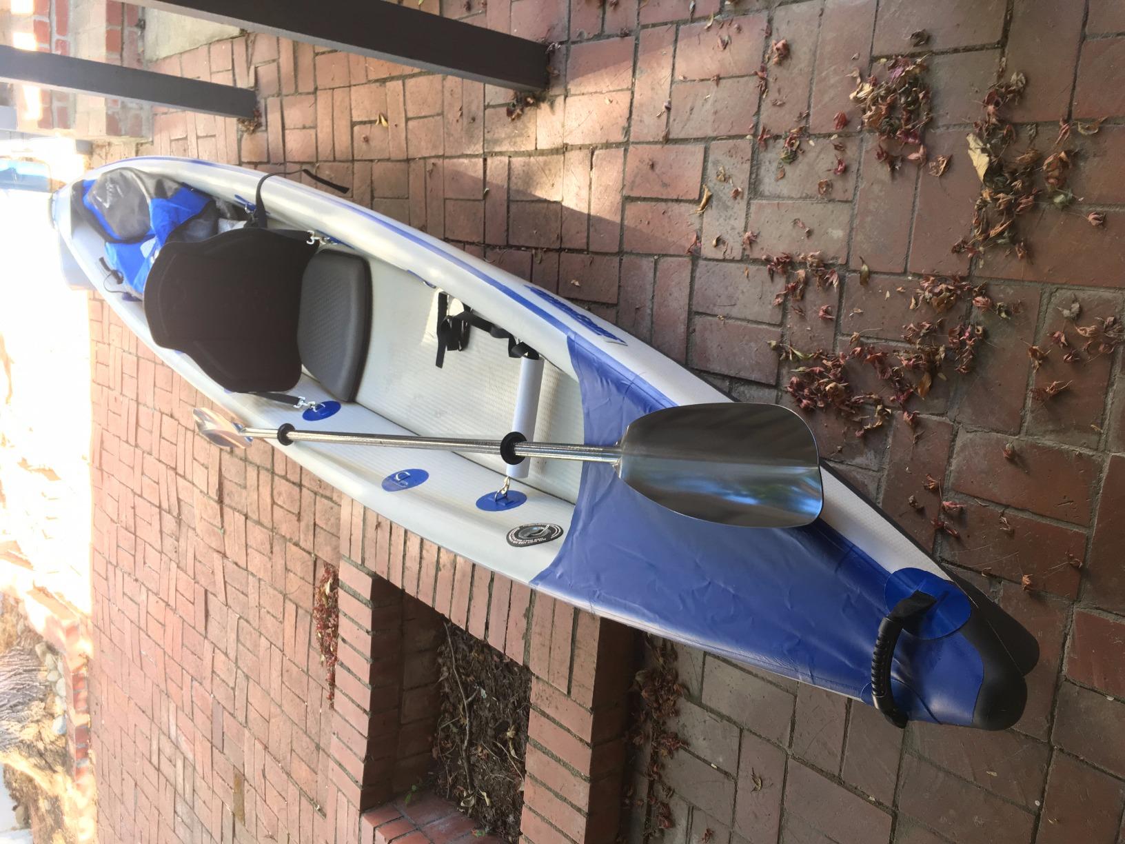 Sea Eagle RazorLite Inflatable Kayak - Lightweight, Drop Stitch, High Speed Touring Kayak - Solo or Tandem - Tall Back Seat(s), Paddle(s), Backpack, Skeg and Pump customer photo 1