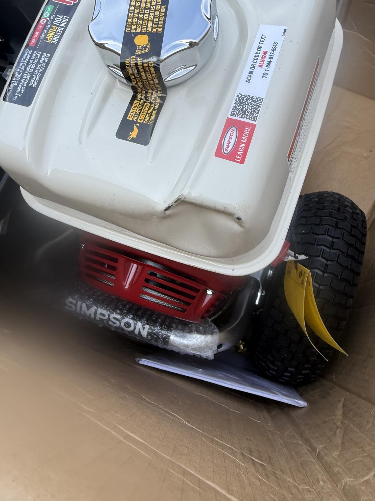 Simpson 4200 PSI Gas Pressure Washer, 4.0 GPM Commercial Power Washer, Cold Water, Honda GX390 Engine, 50' Hose, Aluminum Series, 49-State Compliant (ALH4240) customer photo 2