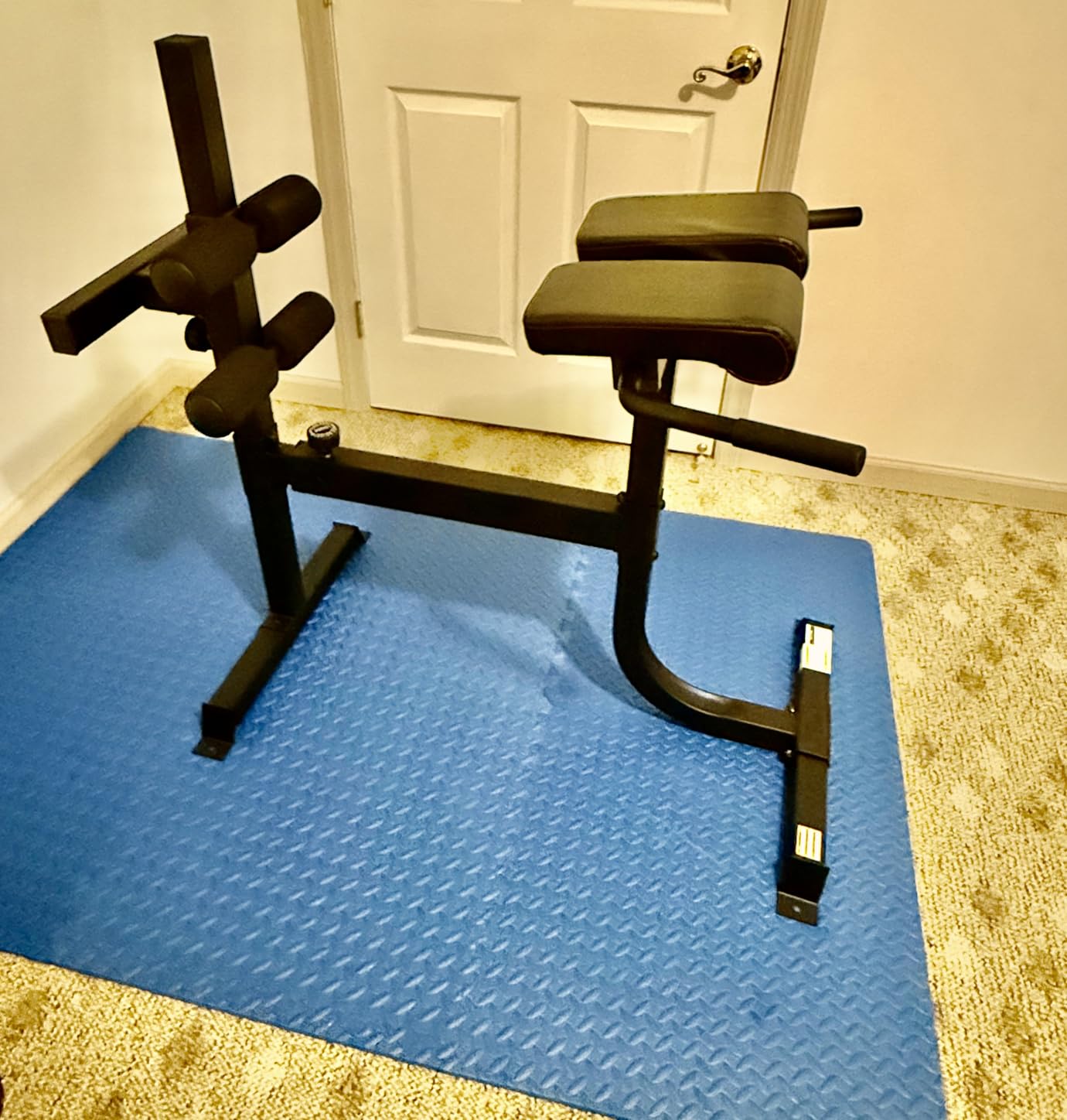 Cap Strength Roman Chair - Adjustable Back Extension Bench for Core & Glute Workouts, Heavy-Duty 300 LB Capacity - Black and Gray Options customer photo 1