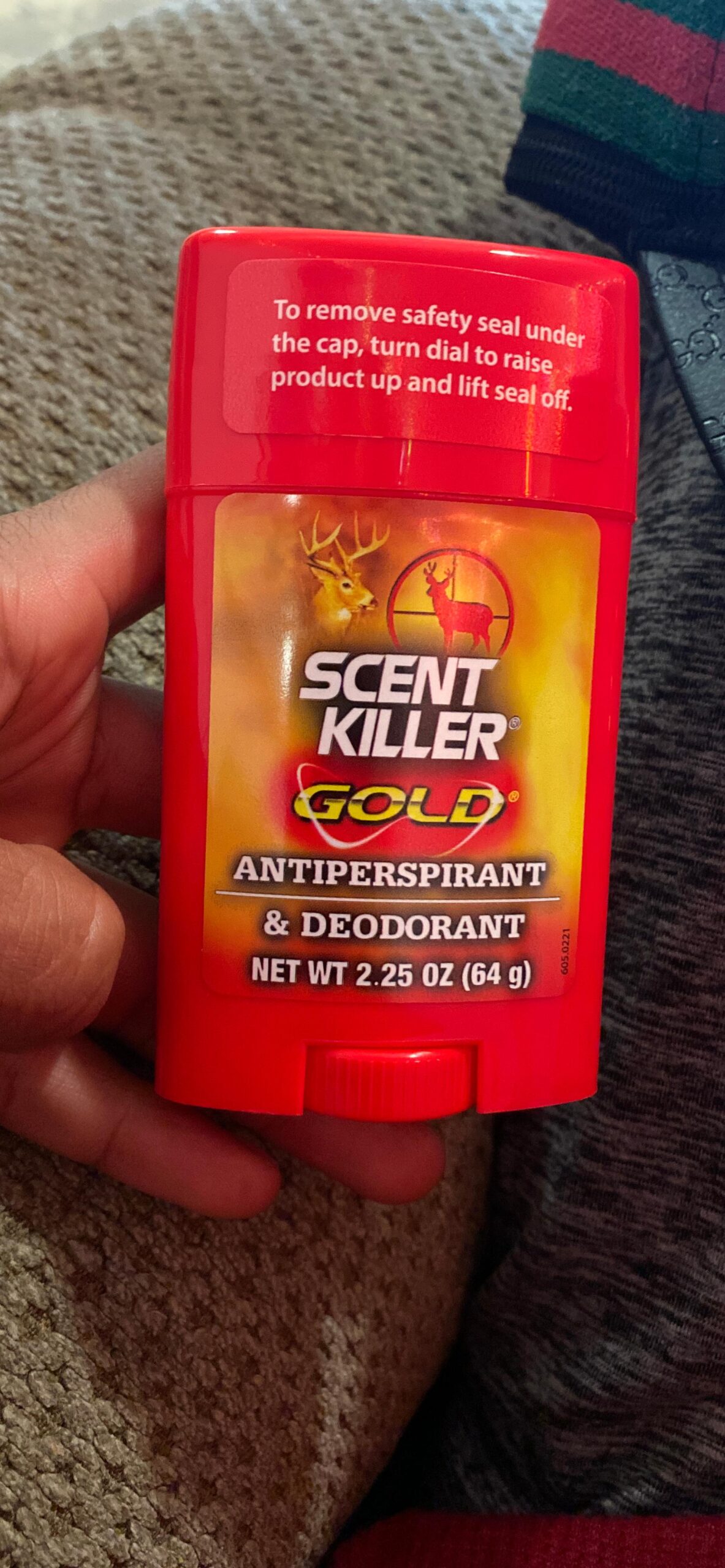 Scent Killer Gold Unscented Deodorant and Antiperspirant for Hunting Scent Control customer photo 1
