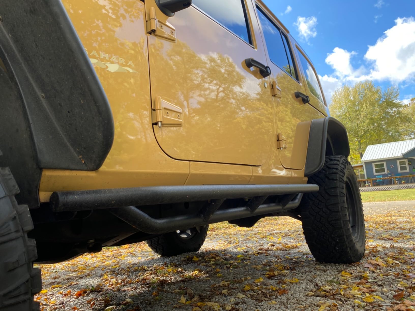EAG Rock Sliders Fit for 07-18 Wrangler JK 4 Door Rocker Guard Body Armor customer photo 2