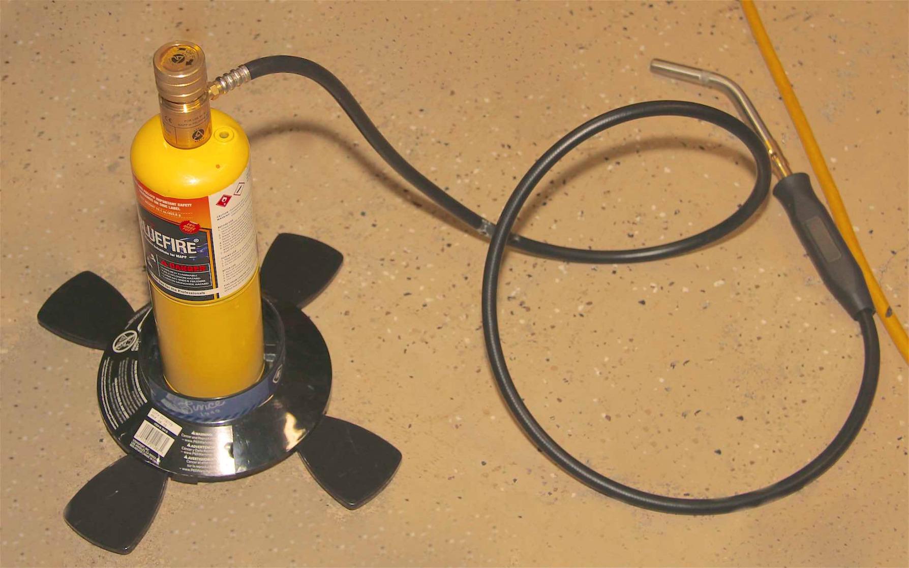 Appli Parts APHT-3W Single Burner Hand Torch with 5 ft Hose and Handle for Soldering Welding and brazing with map or Propane Fuel for HVAC and Plumbing customer photo 1