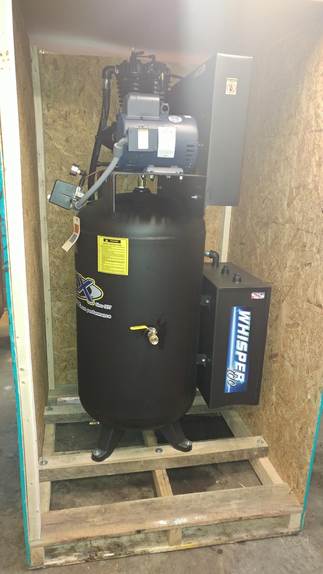 EMAX E350 Stationary Air Compressor - 5HP 80 Gal 2 Stage Silent Air System with Pressure Lubricated Pump customer photo 2
