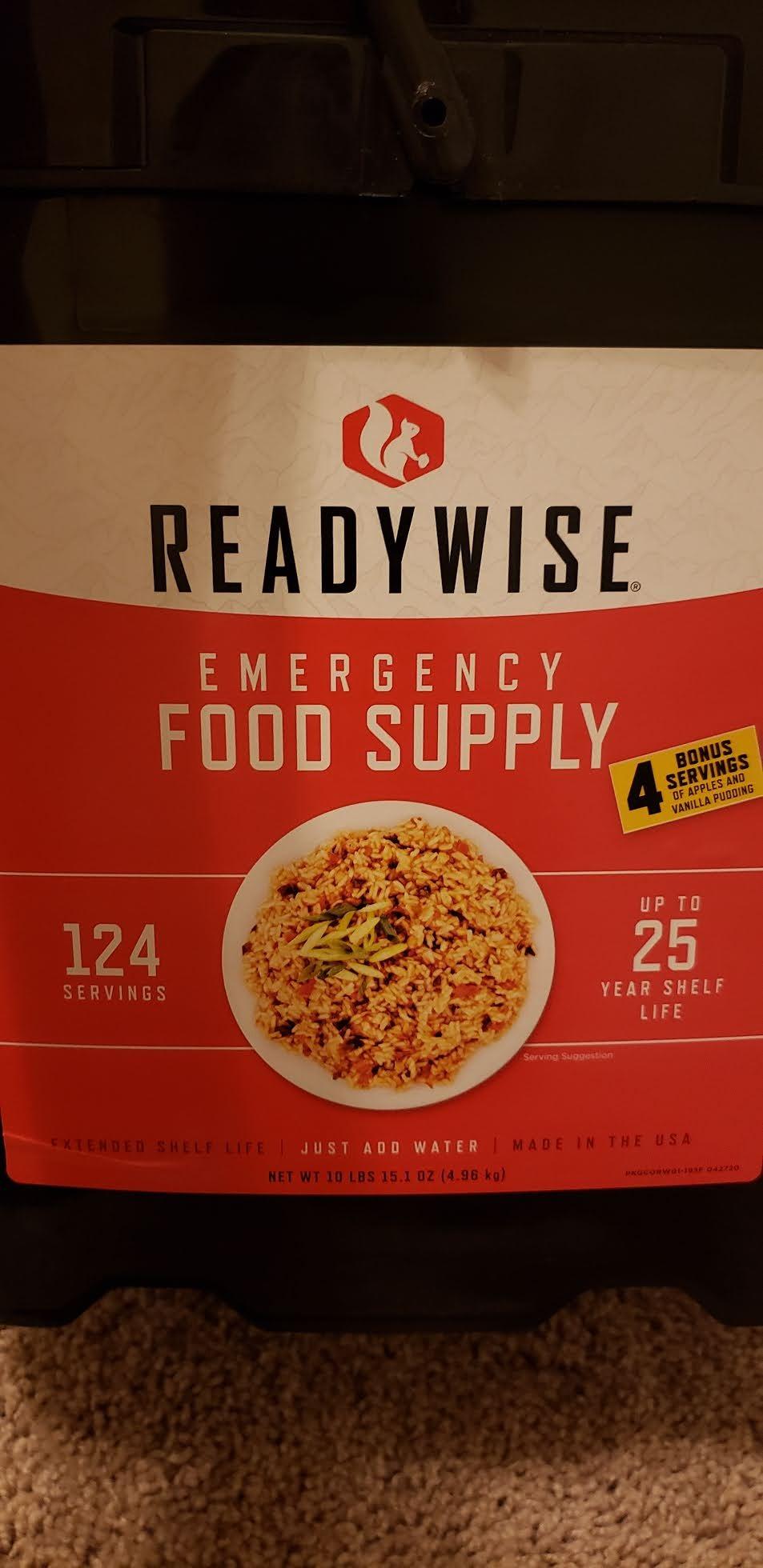 ReadyWise Emergency Food Supply - 132 Servings, Survival Bucket, Dehydrated & Freeze Dried Protein Meals, Camping Essentials, Ready to Eat Disaster Prepping Supplies, up to 25 Year Shelf Life customer photo 1