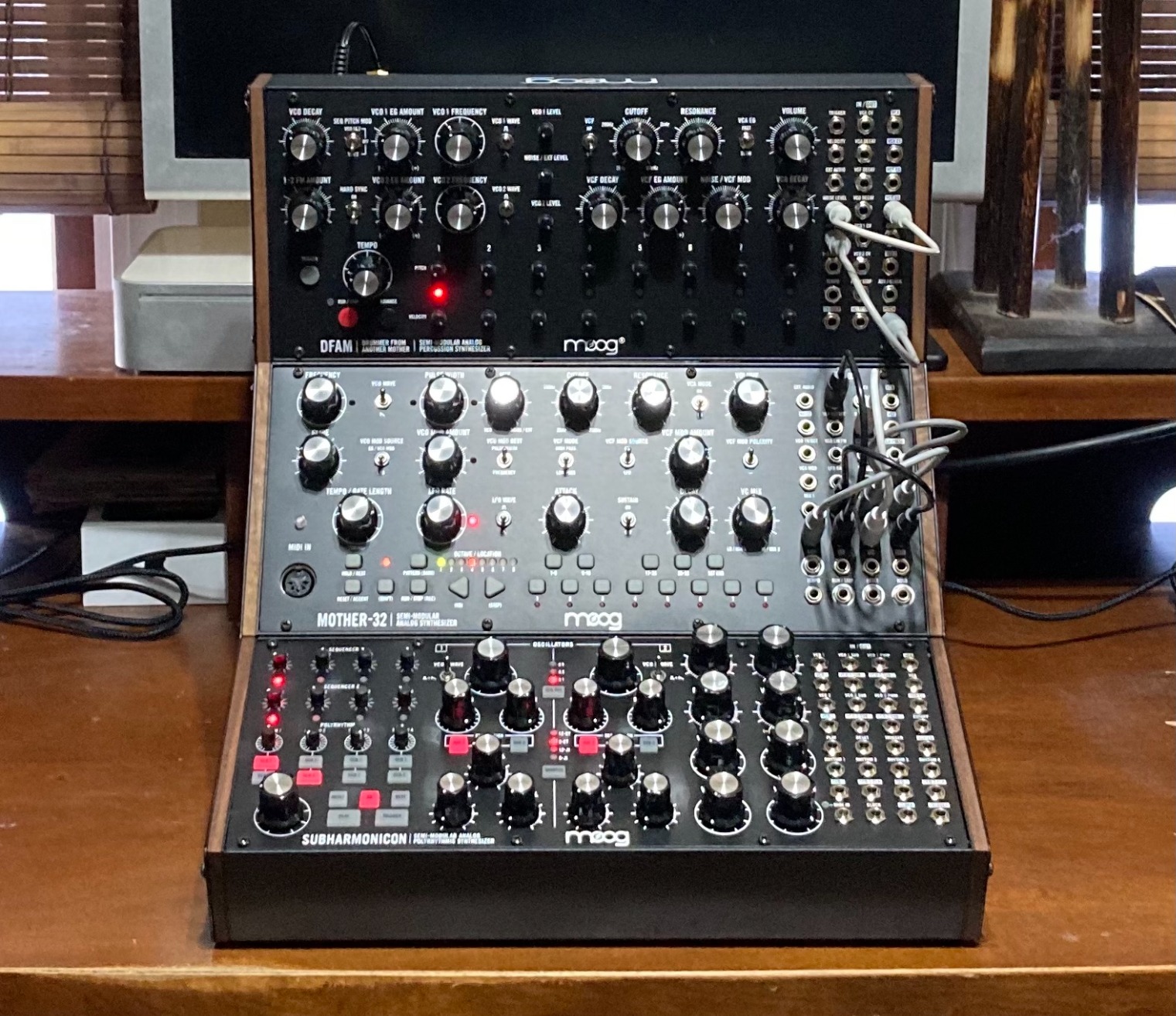 DFAM Semi-Modular Analog Percussion Synthesizer with 8 Step Sequencer, 24-Point Patch Bay customer photo 2
