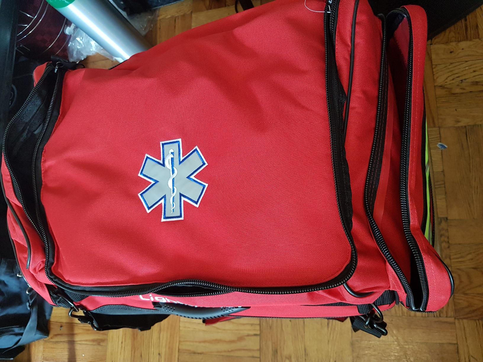 Lightning X Fully Stocked X-Tuff Modular Oxygen Trauma Bag w/Removable Organizer Pouches for EMS/EMT + First Responder - Red customer photo 1