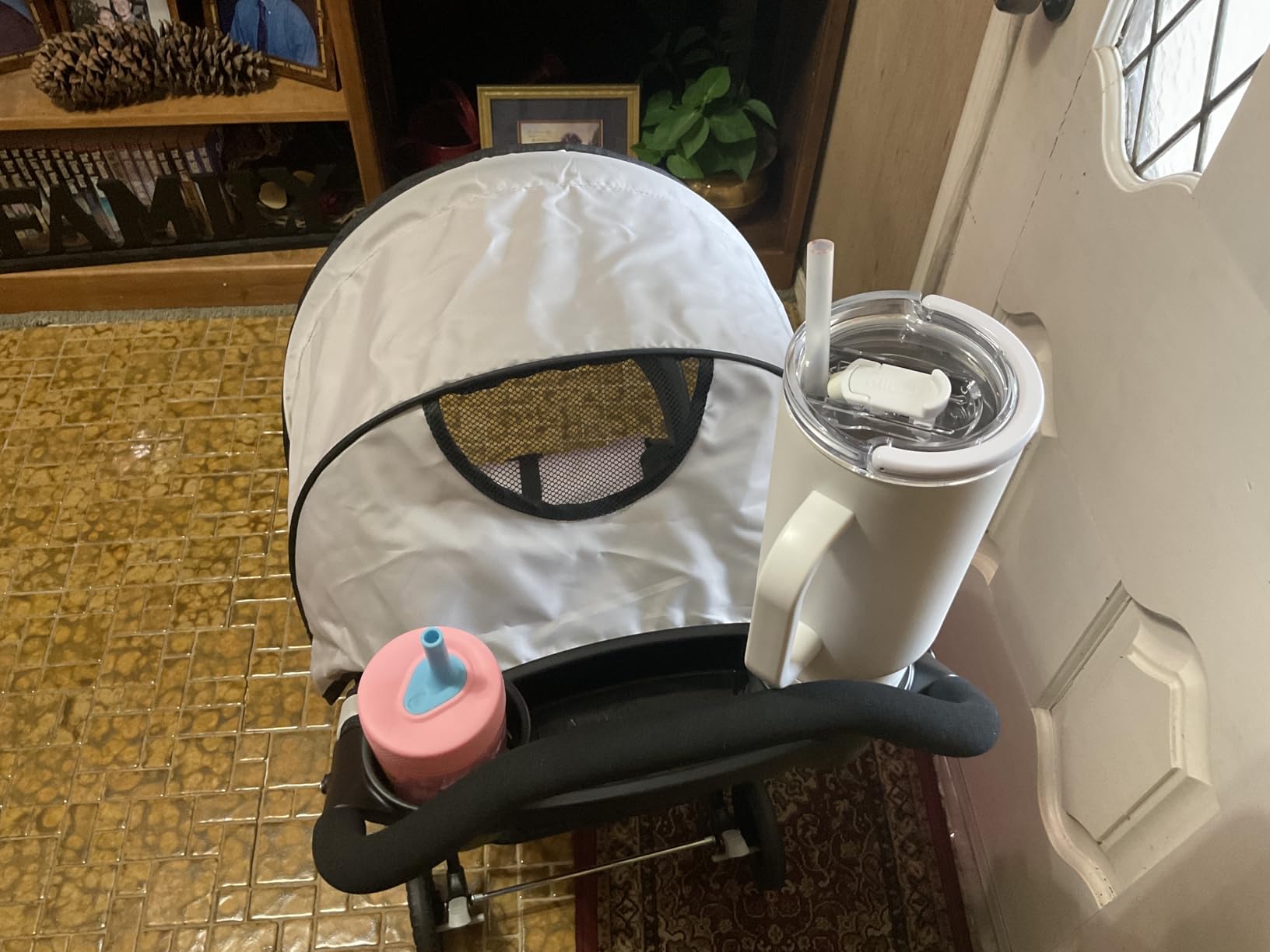 Kolcraft Cloud Plus Lightweight Umbrella Stroller for Toddlers with Reclining Seat, Large Storage Basket, Canopy, Infant & Parent Trays, Compact Fold for Summer Travel, Slate Gray customer photo 1
