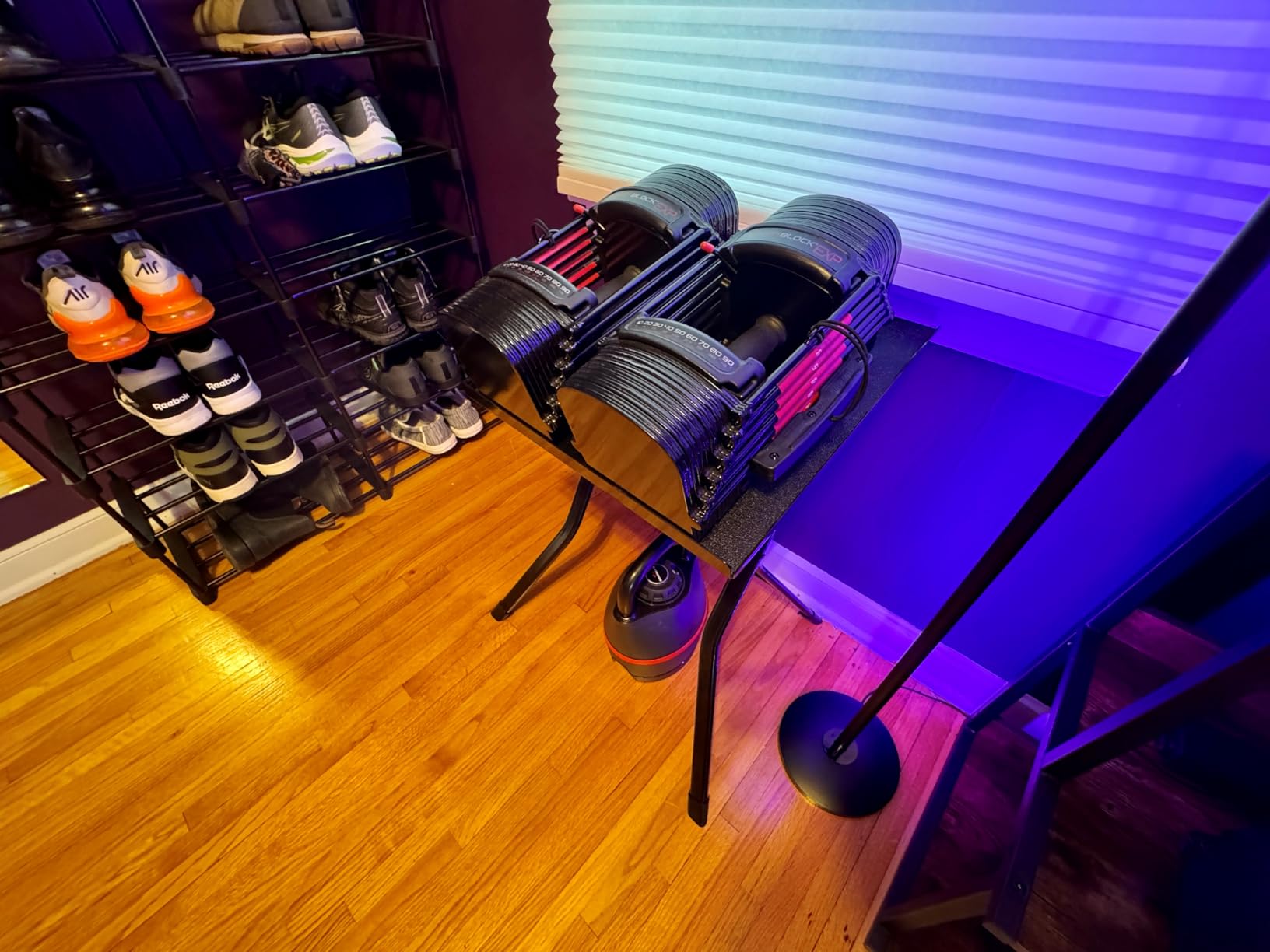 PowerBlock Large Compact Stand, Dumbbell Rack & Weight Rack, Folds Flat for Easy Storage, Use Expandable Dumbbells, Home Gym Strength Training customer photo 1