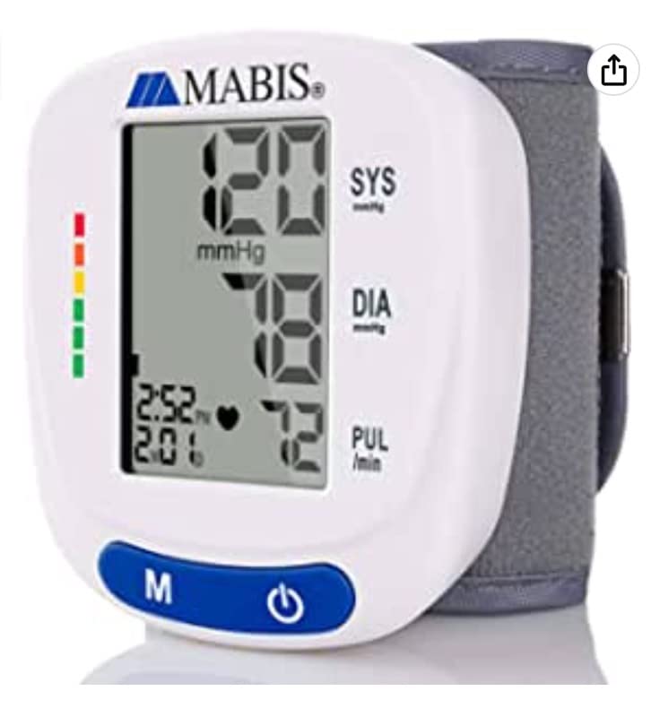 HealthSmart Digital Premium Wrist Blood Pressure Monitor with Cuff That Measures Pulse Heartbeat and High or Low BP, 120 Reading Memory Stores Up to 60 Readings for 2 Users customer photo 2