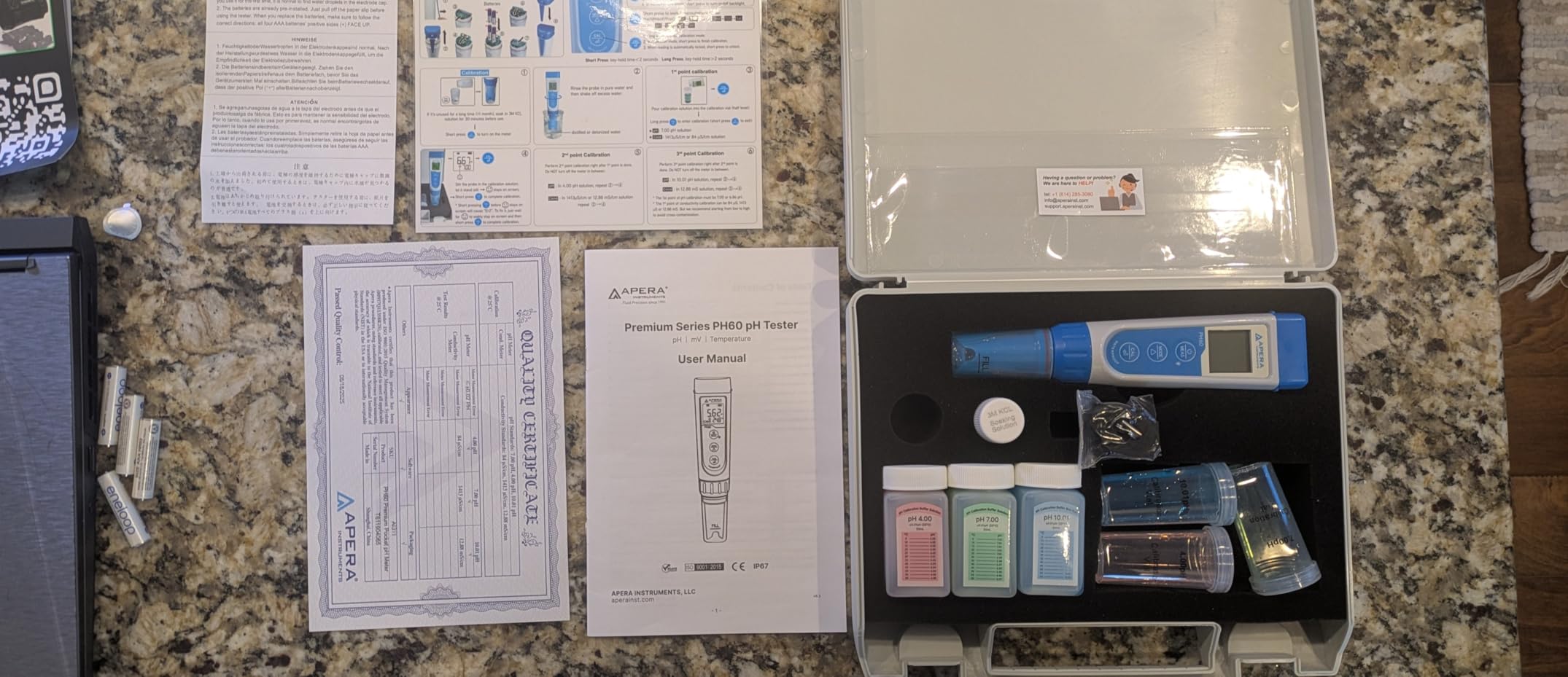 Apera Instruments AI311 Premium Series PH60 Waterproof pH Pocket Tester Kit, Replaceable Probe, +/-0.01 pH Accuracy customer photo 2