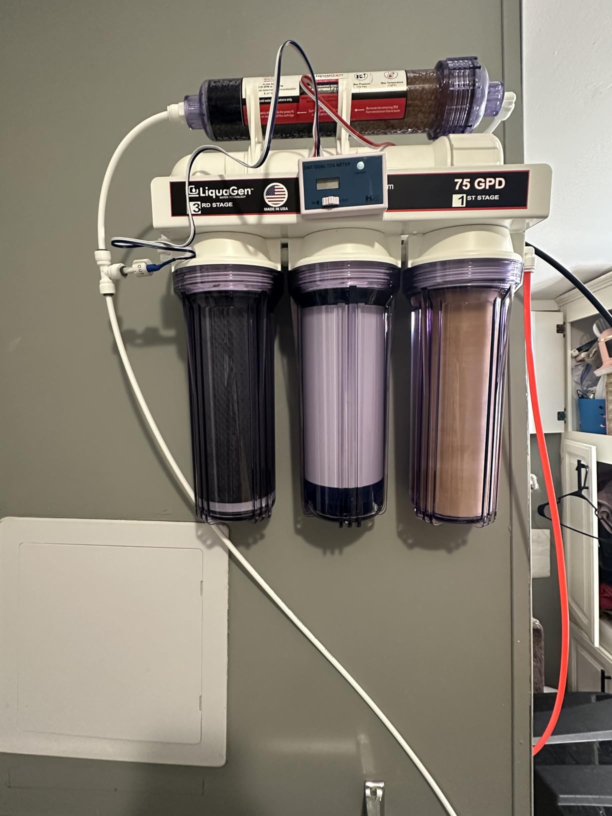 LiquaGen- 5 Stage Reverse Osmosis & Deionization (RODI) | Aquarium Reef Water Filter System - 75 GPD | Water Purifier for Fish Tank with Filter's Included customer photo 1