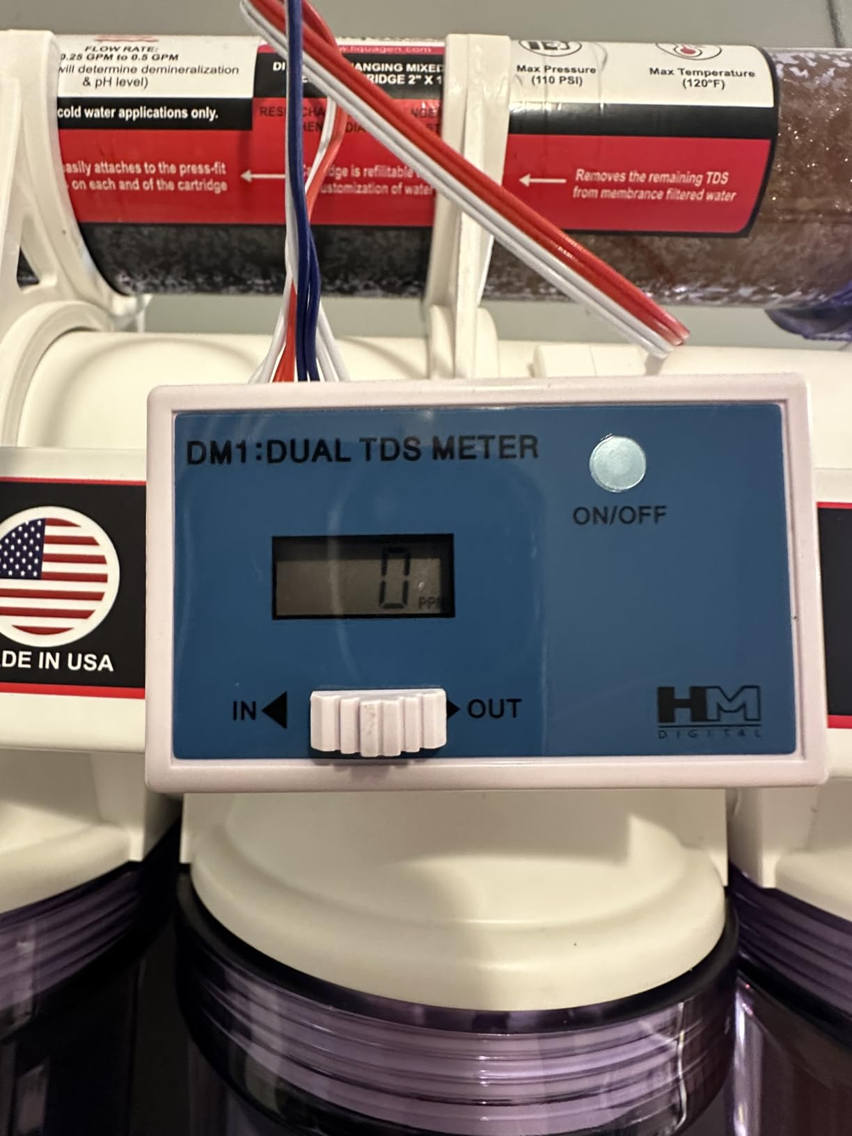 LiquaGen- 5 Stage Reverse Osmosis & Deionization (RODI) | Aquarium Reef Water Filter System - 75 GPD | Water Purifier for Fish Tank with Filter's Included customer photo 2