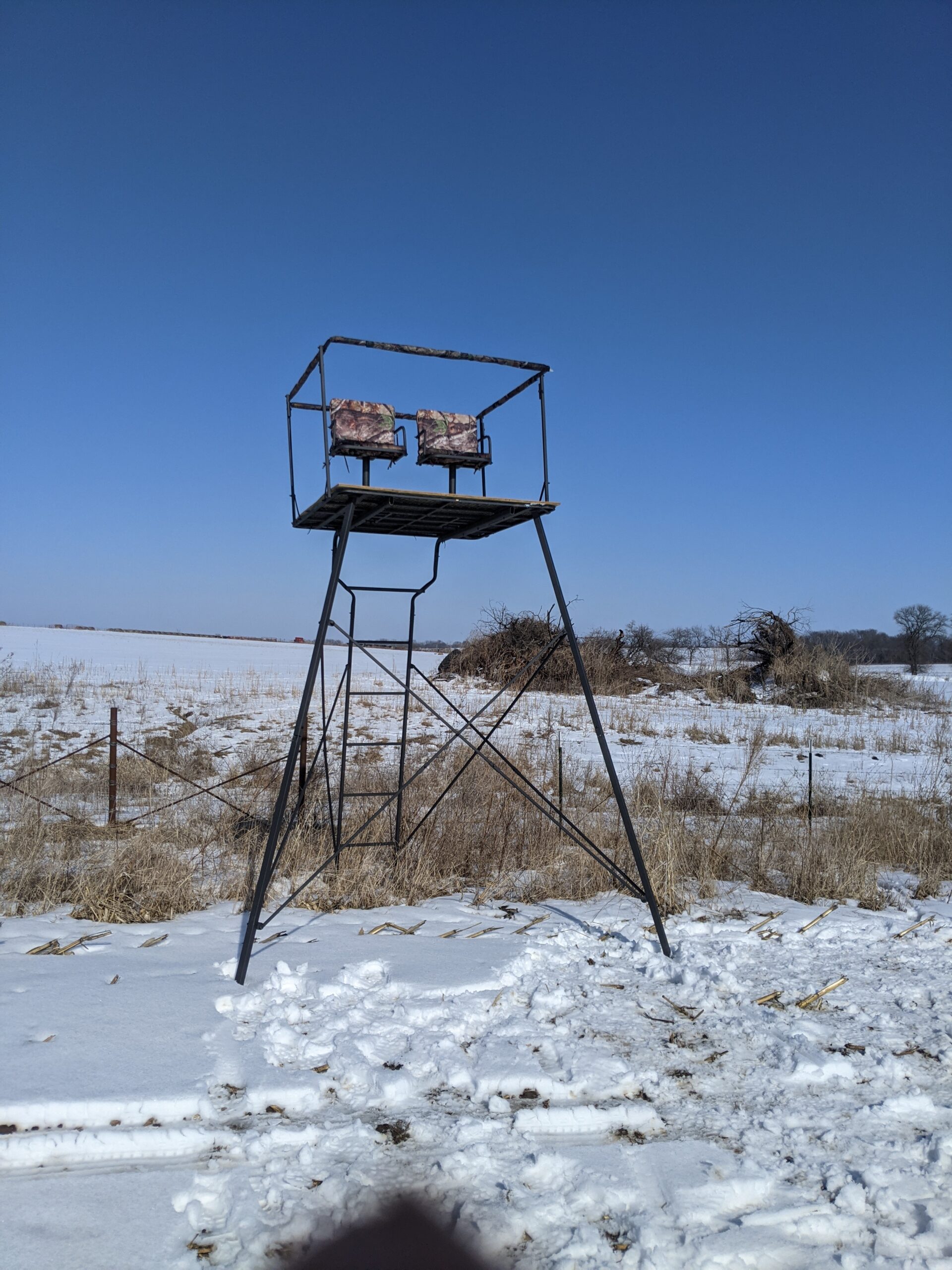 Guide Gear 12' Hunting Climbing Tree Stand Tower with Ladder, 2 Person Treestand, Hunting Gear, Equipment, and Accessories customer photo 1