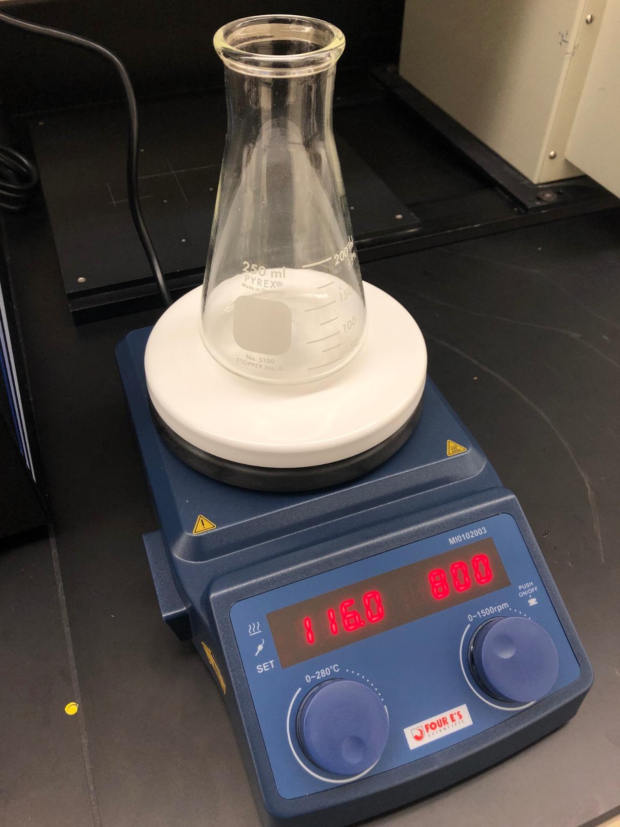 FOUR E'S SCIENTIFIC 5 Inch Magnetic Stirrer Hot Plate Max Temp 280℃/536°F | Max 5L Stirring Capacity | 100-1500RPM | 110V | Laboratory Hot Plate with Temp Probe Sensor & Stir Bar customer photo 1