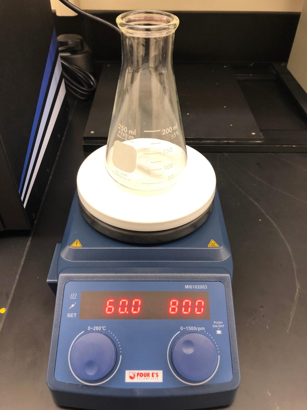 FOUR E'S SCIENTIFIC 5 Inch Magnetic Stirrer Hot Plate Max Temp 280℃/536°F | Max 5L Stirring Capacity | 100-1500RPM | 110V | Laboratory Hot Plate with Temp Probe Sensor & Stir Bar customer photo 2