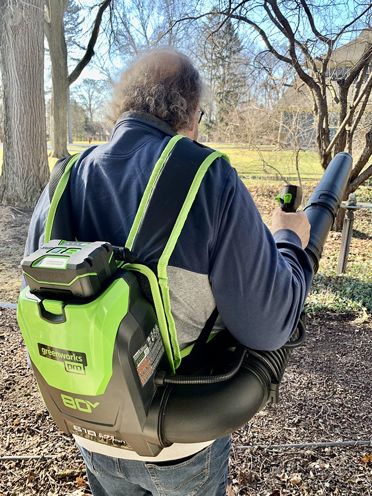 Greenworks 80V (180 MPH / 610 CFM / 75+ Compatible Tools) Cordless Brushless Backpack Blower, Tool Only customer photo 2