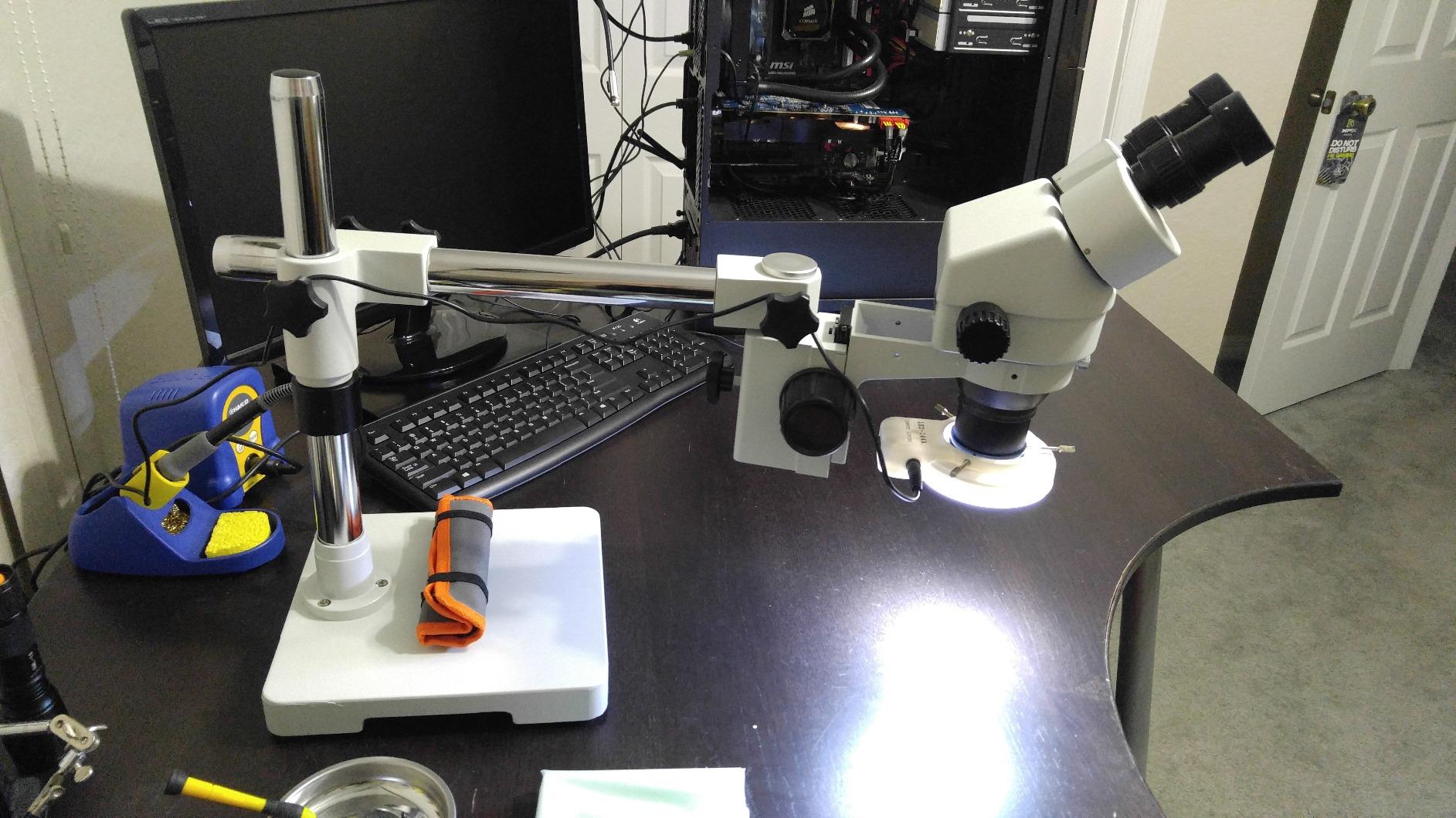 VS-3EZ-IFR07 Binocular Zoom Stereo Microscope | 10x WF Eyepiece | 0.7X-4.5X Zoom, 3.5X-90x Magnification, 0.5X & 2X Auxiliary Lens customer photo 1
