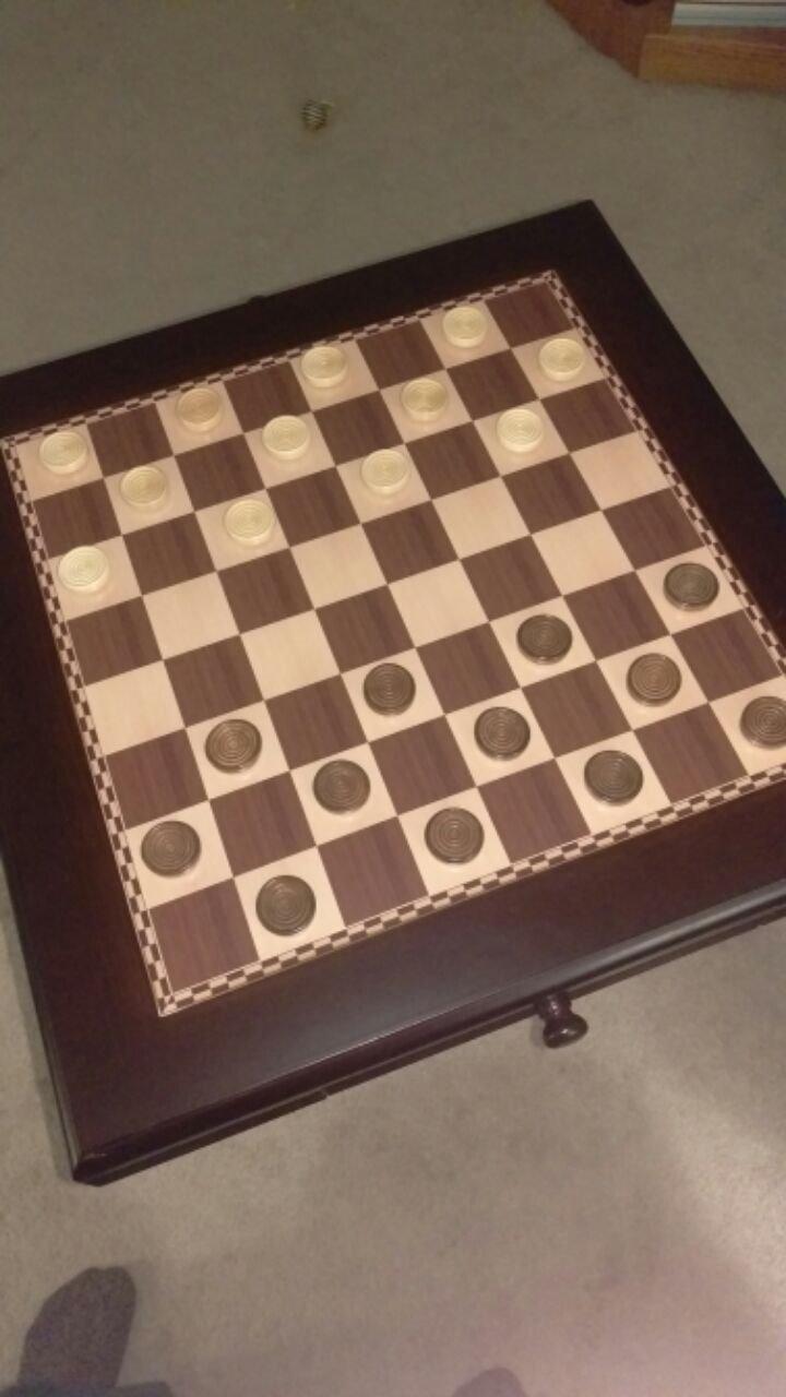 Frenchi Home Furnishing Chess Table with Two Drawers customer photo 1