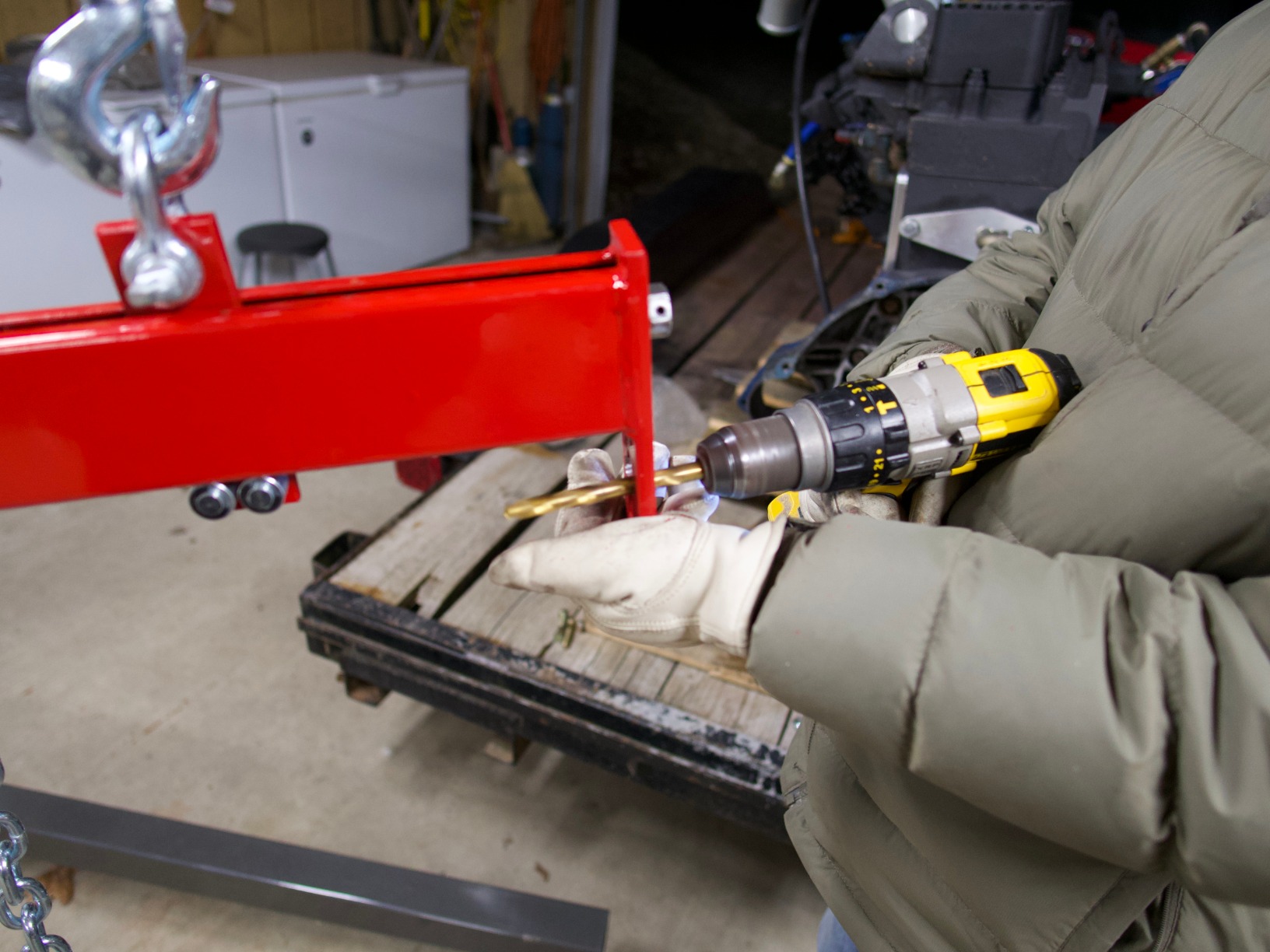 Orion Motor Tech Engine Load Leveler, 2 Ton 4000 lb Capacity Heavy Duty Engine Hoist Load Leveler with 2 Adjustable Chains, Shop Crane Cherry Picker Leveler Engine Lifting Leveling Tool customer photo 2