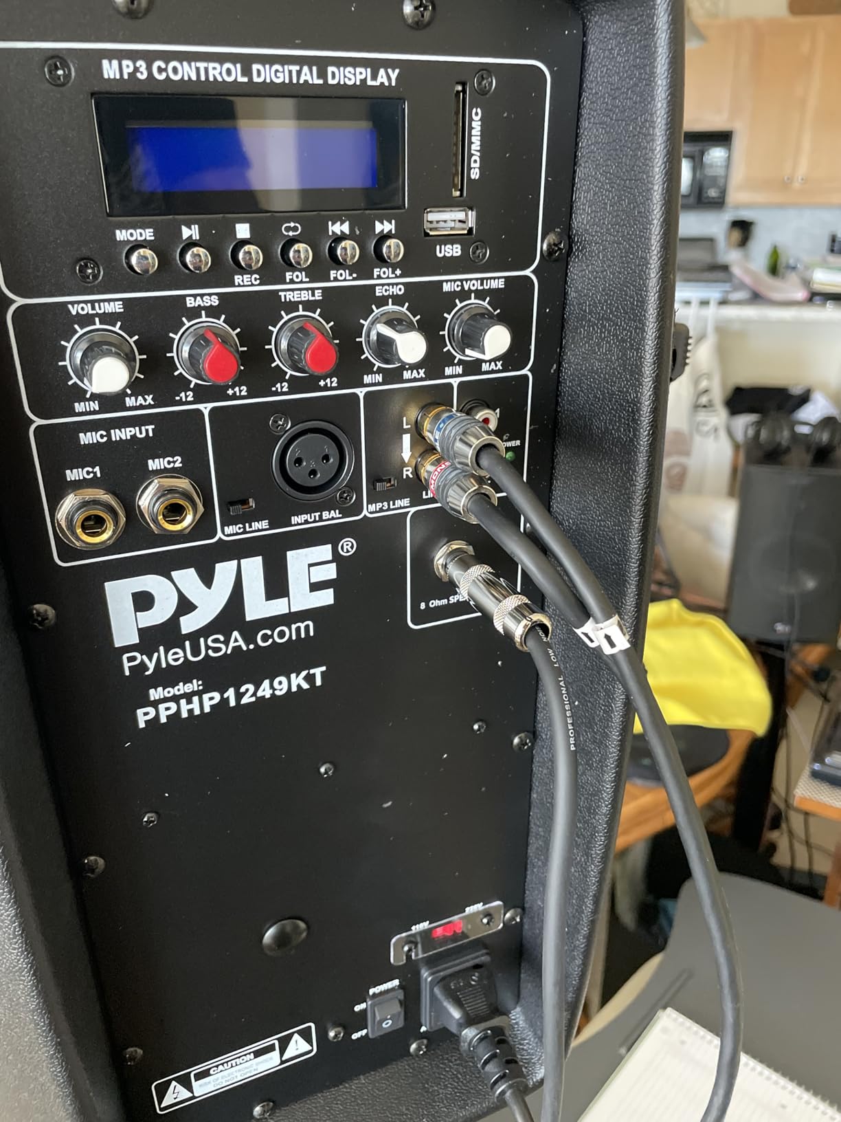 Pyle Active + Passive PA Systems - Dual 8inch 700 Watt Max Power Output Speaker with Microphone, Bluetooth Wireless Streaming, MP3/USB/SD/AUX Readers, Speaker Stands- Pyle PPHP849KT customer photo 2