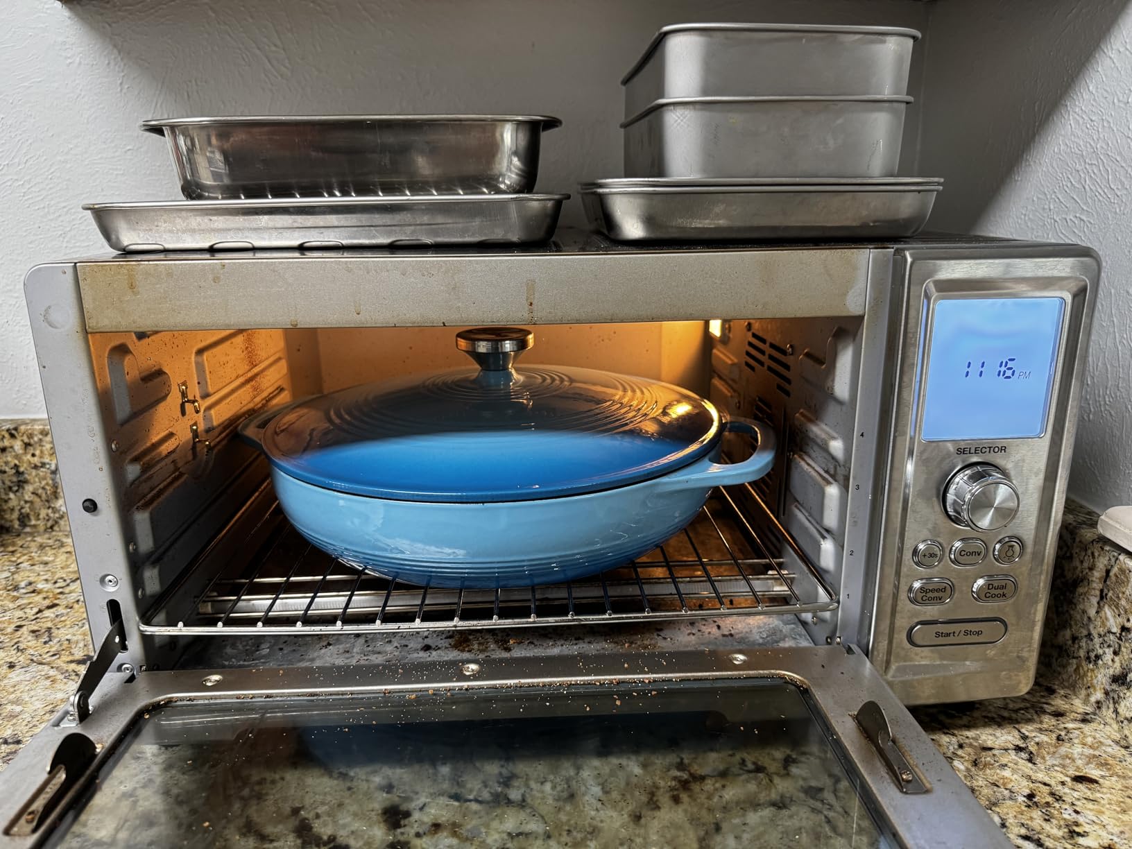 Cuisinart Chef's Convection Toaster Oven TOB-260N1, 1800-Watt with 15 Cooking Functions, Fits 13