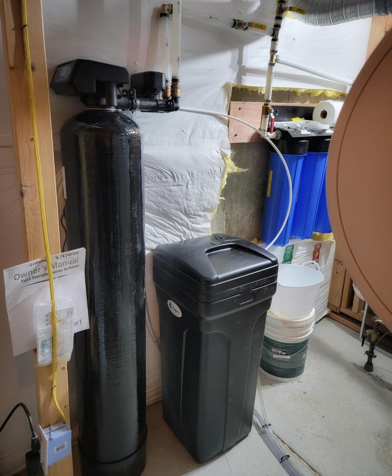 Tier1 Whole House Water Softener System 48,000 Grain Capacity | High Efficiency Design with Ceramic Control Valve | Preloaded 1.5 Cubic Foot Resin Mineral Tank | Home Filtration System customer photo 2