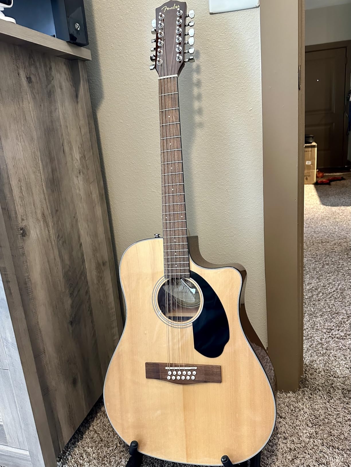 Fender CD-60SCE 12-string Dreadnought Acoustic Guitar, Natural customer photo 3