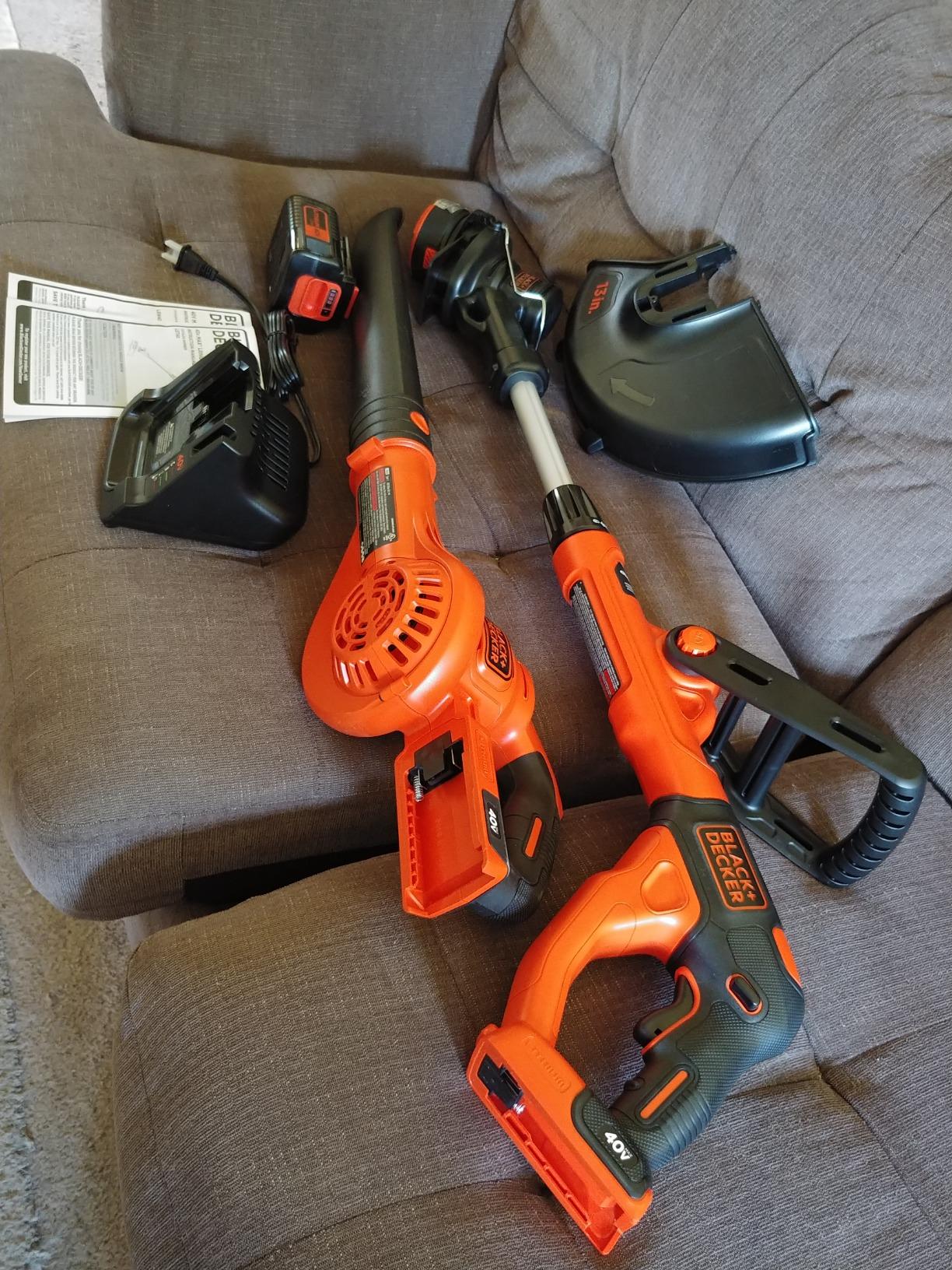 BLACK+DECKER LCC340C 40V Max Cordless Sweeper & String Trimmer Combo with Battery customer photo 1