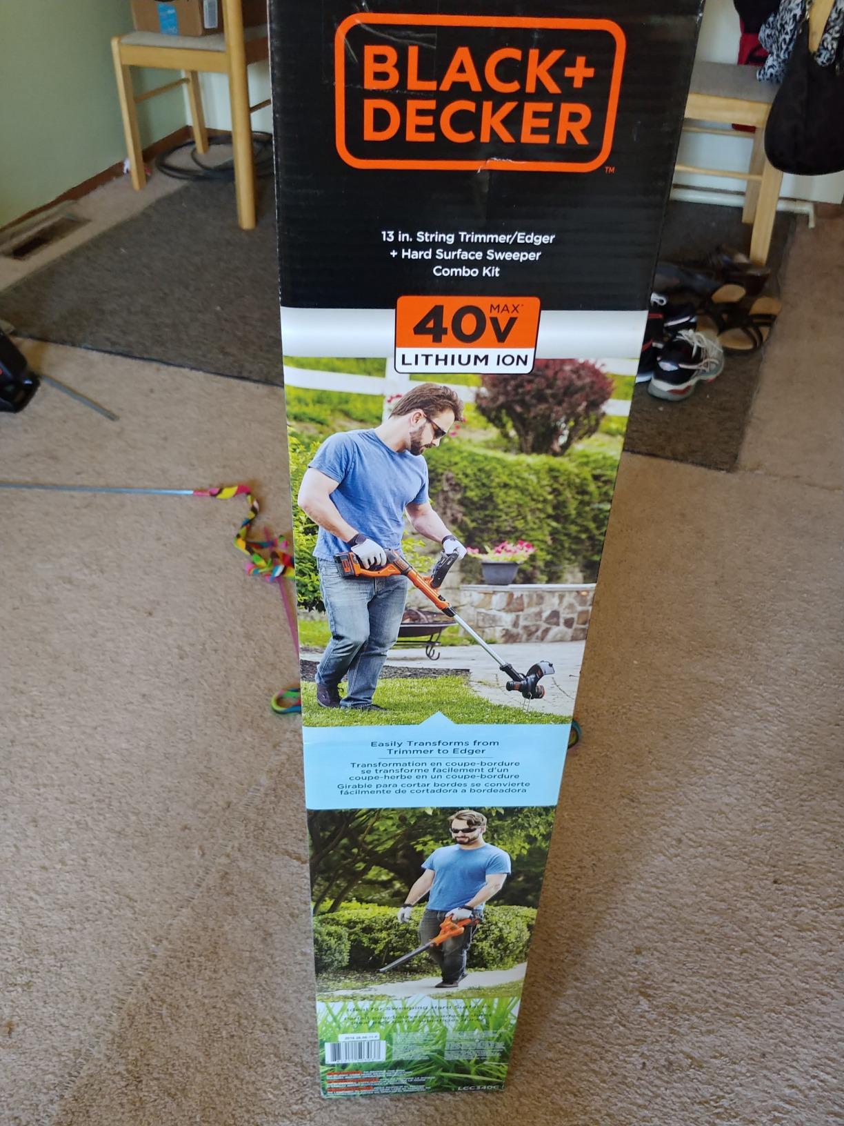 BLACK+DECKER LCC340C 40V Max Cordless Sweeper & String Trimmer Combo with Battery customer photo 2
