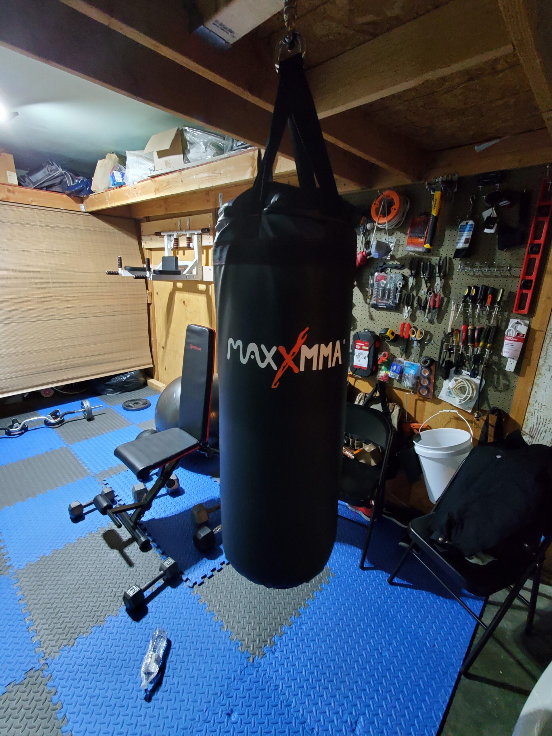 MaxxMMA 3 ft Water/Air Heavy Bag - Adjustable 70~120 lbs customer photo 2