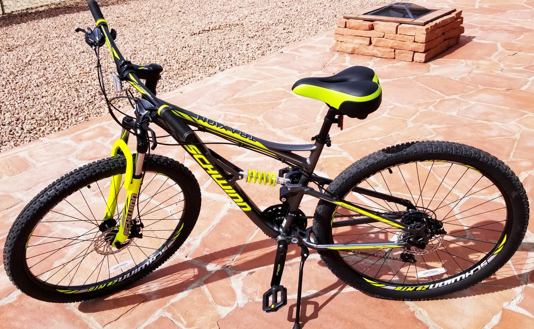 Schwinn Traxion Mountain Bike for Adult Men Women, 29-Inch Wheels, Full Suspension, 24-Speed Shimano Drivetrain, Trigger Shifter, 18-Inch Aluminum Frame, Mechanical Disc Brake customer photo 1