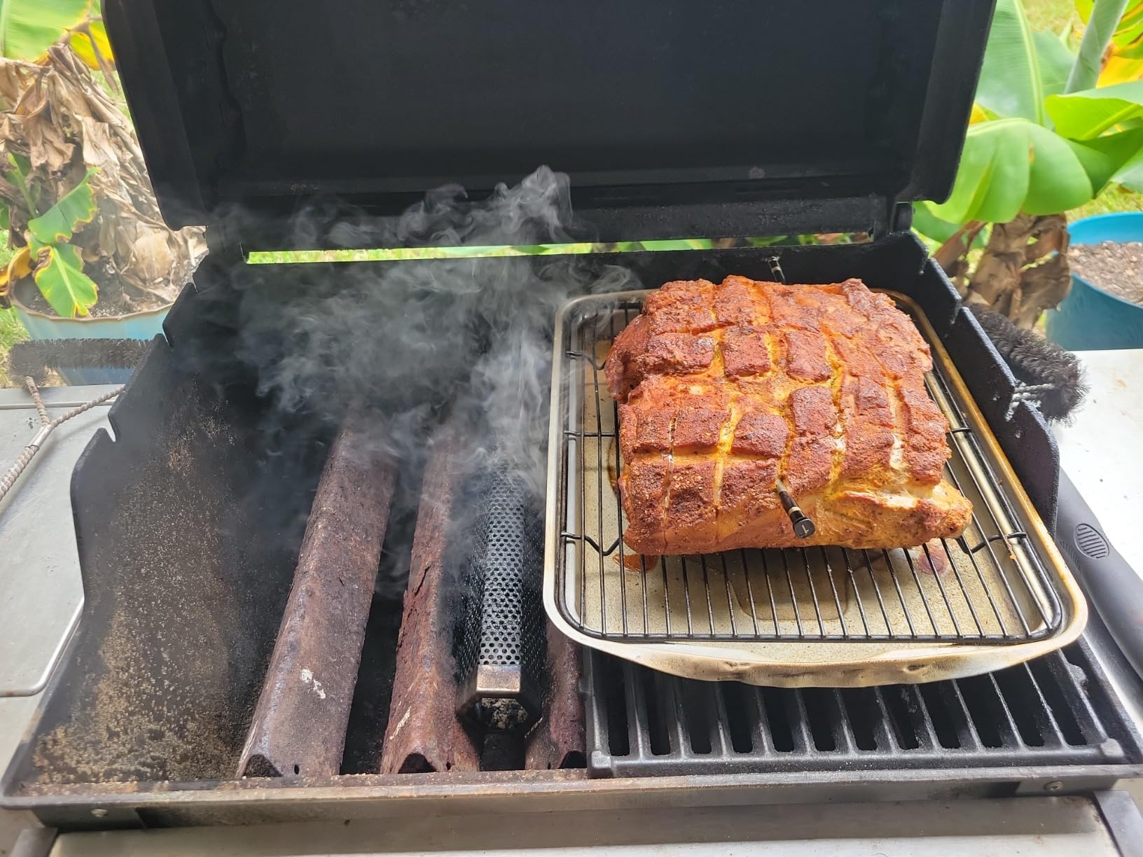 LIZZQ Premium Pellet Smoker Tube 12 inches - 5 Hours of Billowing Smoke - Hot or Cold Smoking - for Any Grill or Smoker - An Easy and Safe Way to Provide Smoking - Free eBook Grilling Ideas & Recipes customer photo 2