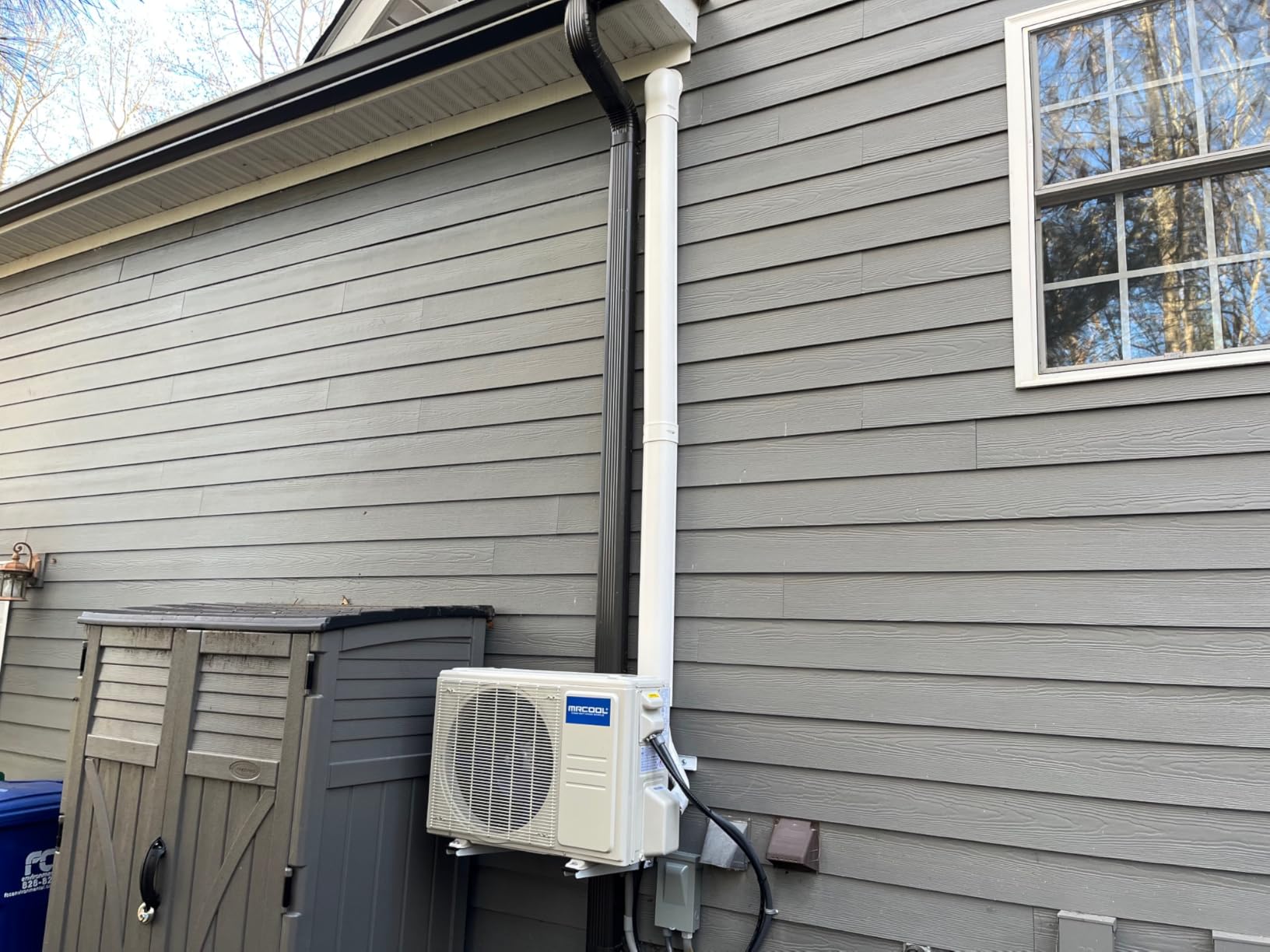 MRCOOL LineGuard 4.5 Inch Line Set Cover Kit, Mini Split Air Conditioner Accessory for Outdoor Line Protection, DIY Installation, 12 Feet customer photo 1