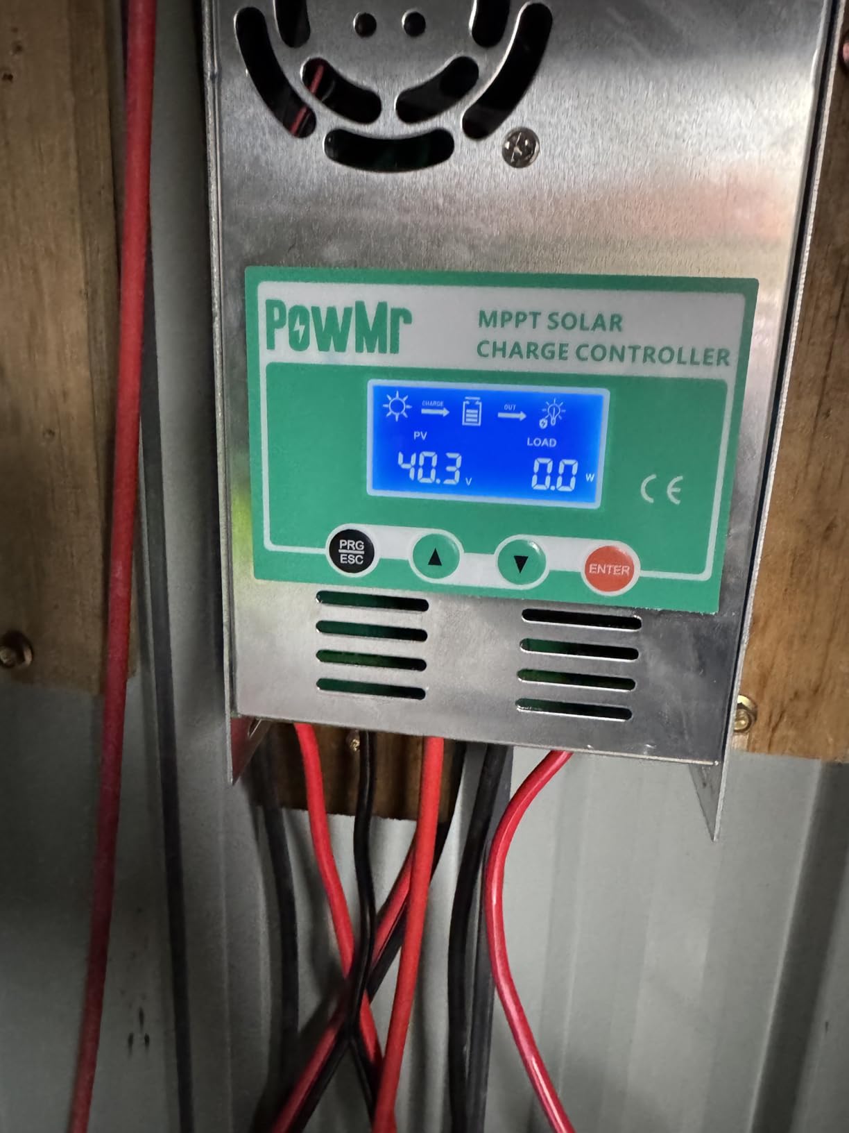 PowMr MPPT Solar Charge Controller 60 amp 48V 36V 24V 12V Auto - Max 160VDC Input, LCD Backlight Solar Charge Controller for Vented Sealed Gel NiCd Lithium Battery customer photo 2