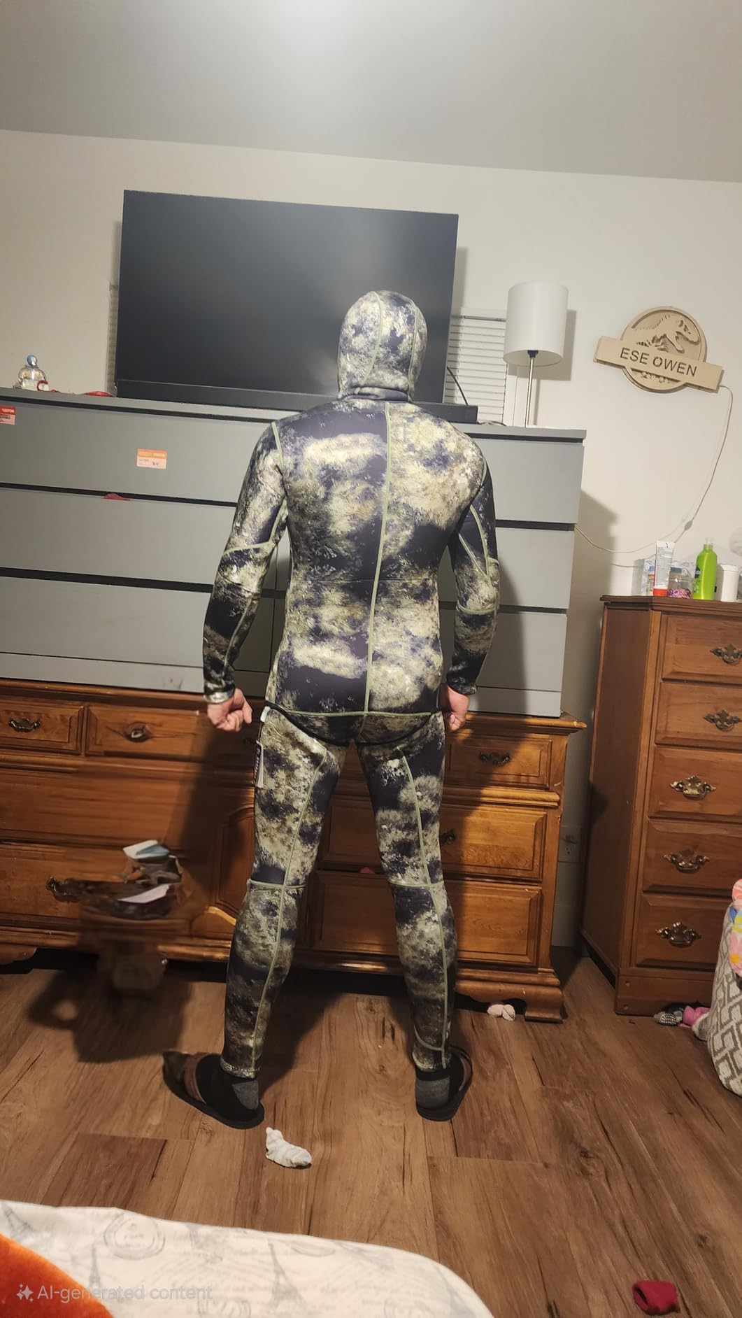MYLEDI Neoprene 3mm Super Stretch Camouflage Fullsuit, Mens Freediving Snorkeling Swimming Spearfishing Wetsuit customer photo 2