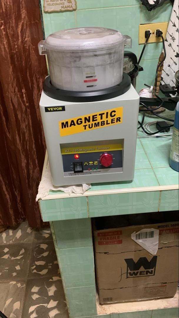 BestEquip Magnetic Tumbler, Jewelry Polisher 2000 RPM Finisher, 7.3 inch Magnetic Polisher 3.3 LBS Capacity, 1-60 min Time Control for Jewelry (KT185) customer photo 2