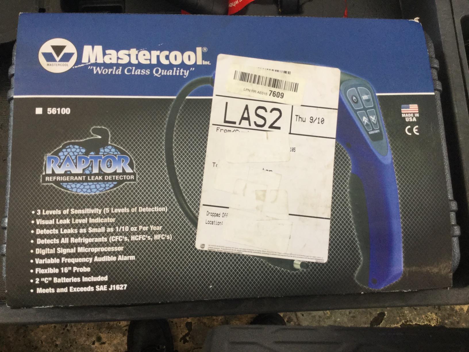 Mastercool 56200 Raptor Leak Detector with UV Light - Corona Discharge Sensor, Dual Detection (Electronic + UV), SAE J1627, 16