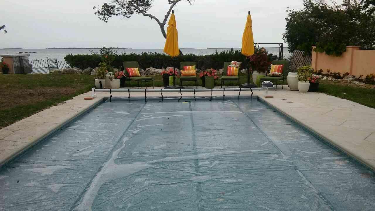 Automatic Motorized Solar Blanket Cover Reel/Roller for Rectangular in-ground Swimming Pools up to 20x40' - Solar Battery Powered, Click-of-Button Simple Operation customer photo 2