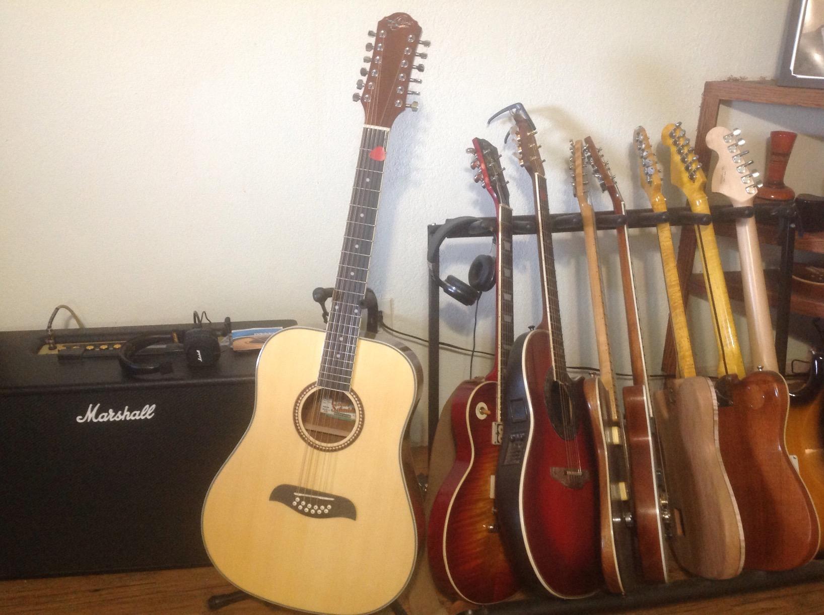 Oscar Schmidt OD312-A Dreadnought (12 String) Acoustic Guitar, Natural Spruce customer photo 2