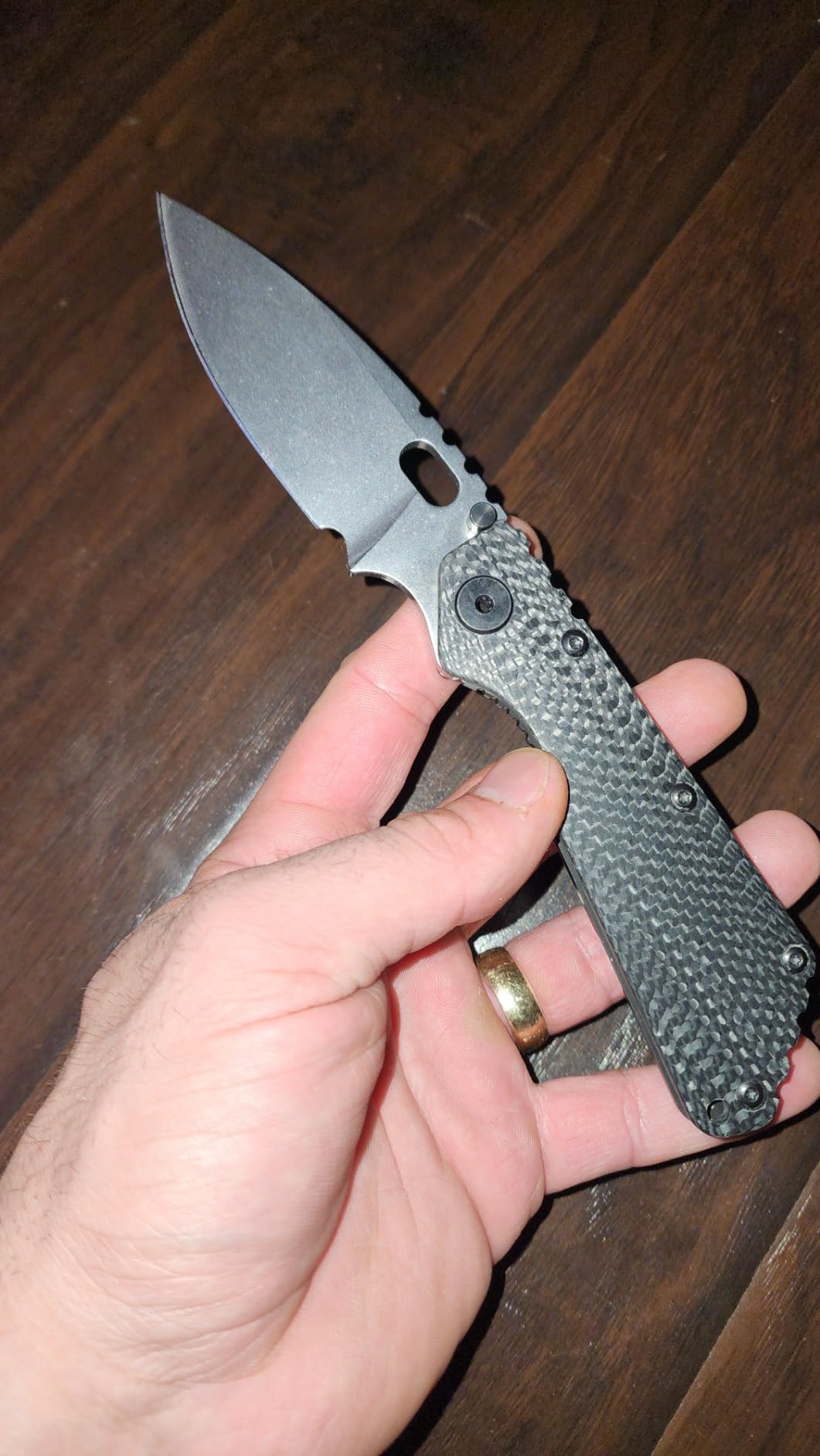 Eafengrow EF225 Pocket Knife Hunting Knives D2 Blade Titanium Handle with Clip EDC Tools Working Camping Knife(gray) customer photo 1